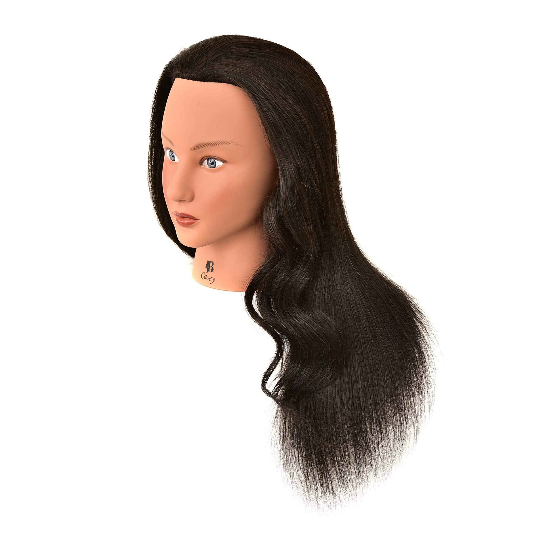 HairZtar Human Hair 18 " Mannequin Head Hairdresser Training Head Manikin Cosmetology Head - CASEY +C