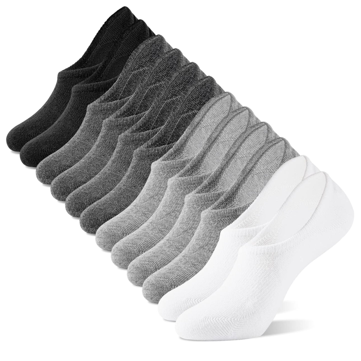 IDEGG No Show Socks Womens and Men Low Cut Ankle Short Anti-slid Athletic Running Novelty Casual Invisible Liner Socks