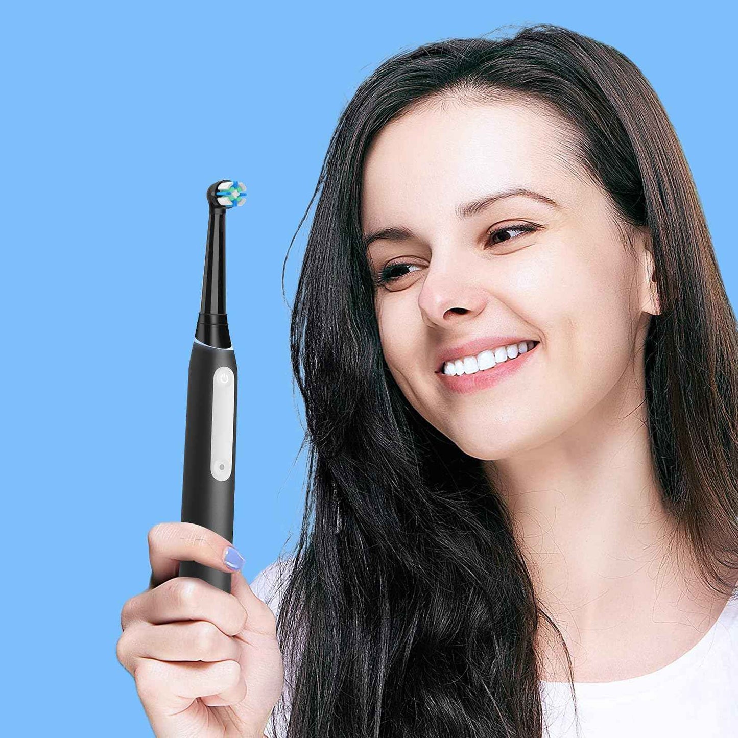 10 Pack IO Replacement Heads Compatible with Oral B IO 2/3/4/5/6/7/8/9/10/Deep Clean Series Electric Toothbrushes, Brush Heads Compatible with Oral B iO (Black)