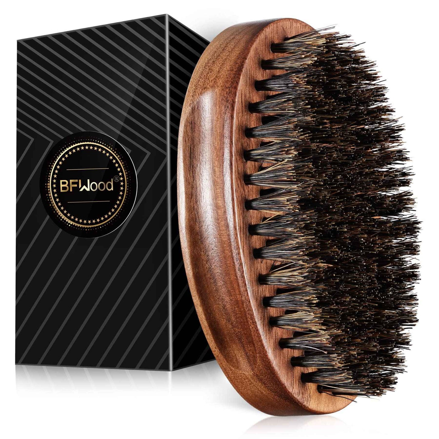 BFWood Beard Brush for Men and Hair Brush with Paddle