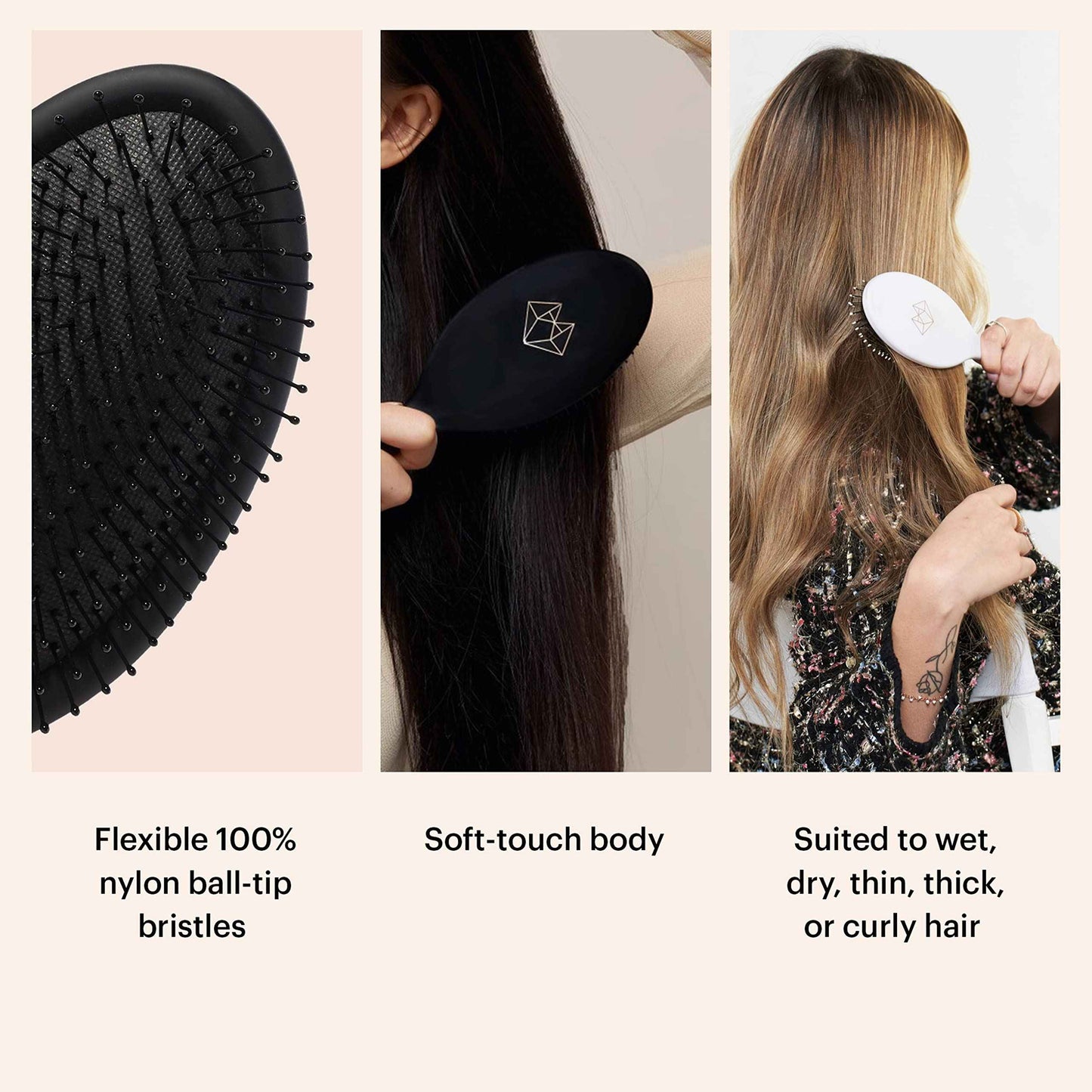 Lunata Hair Round Black Brush (Round Large Brush)