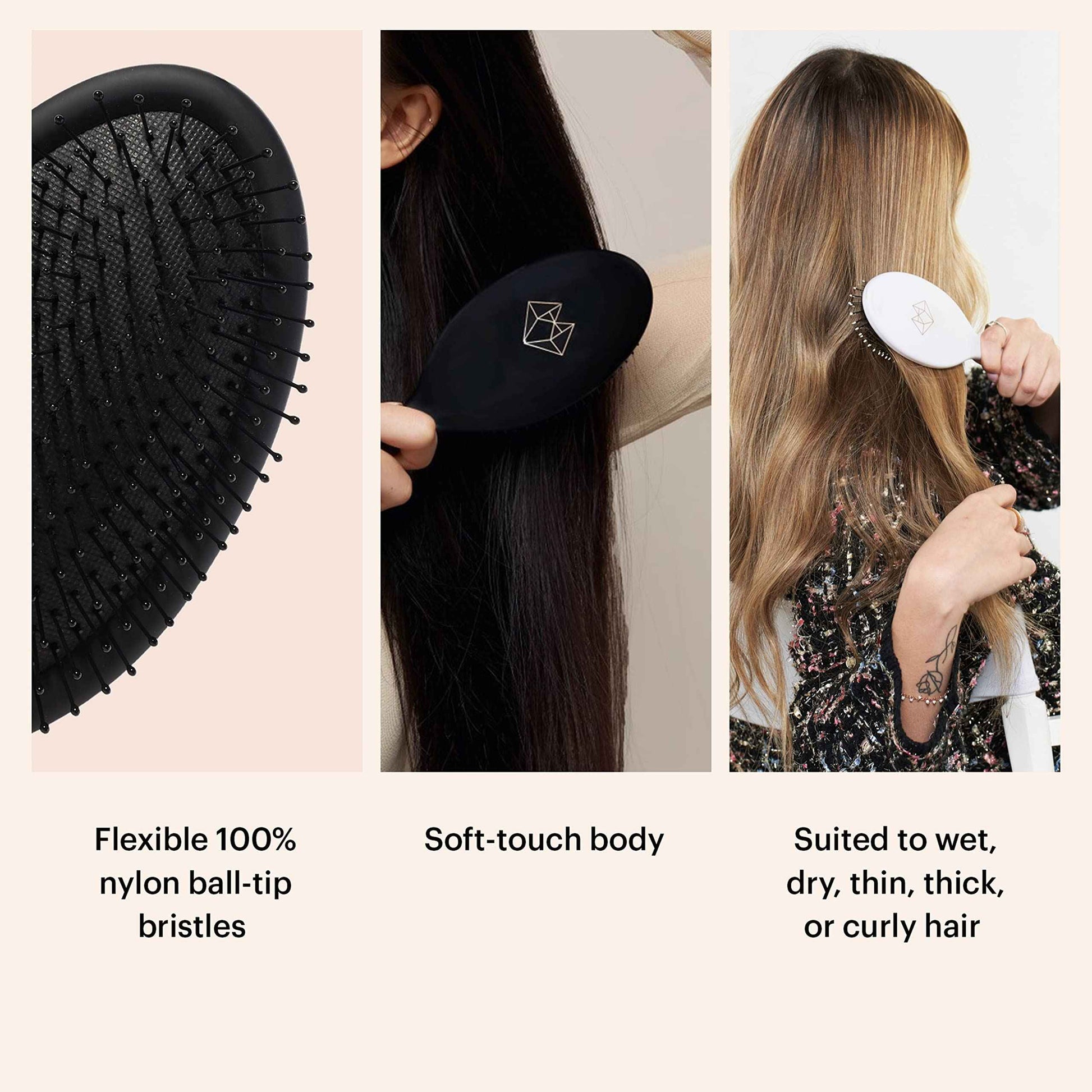 Lunata Hair Round Black Brush (Round Large Brush)