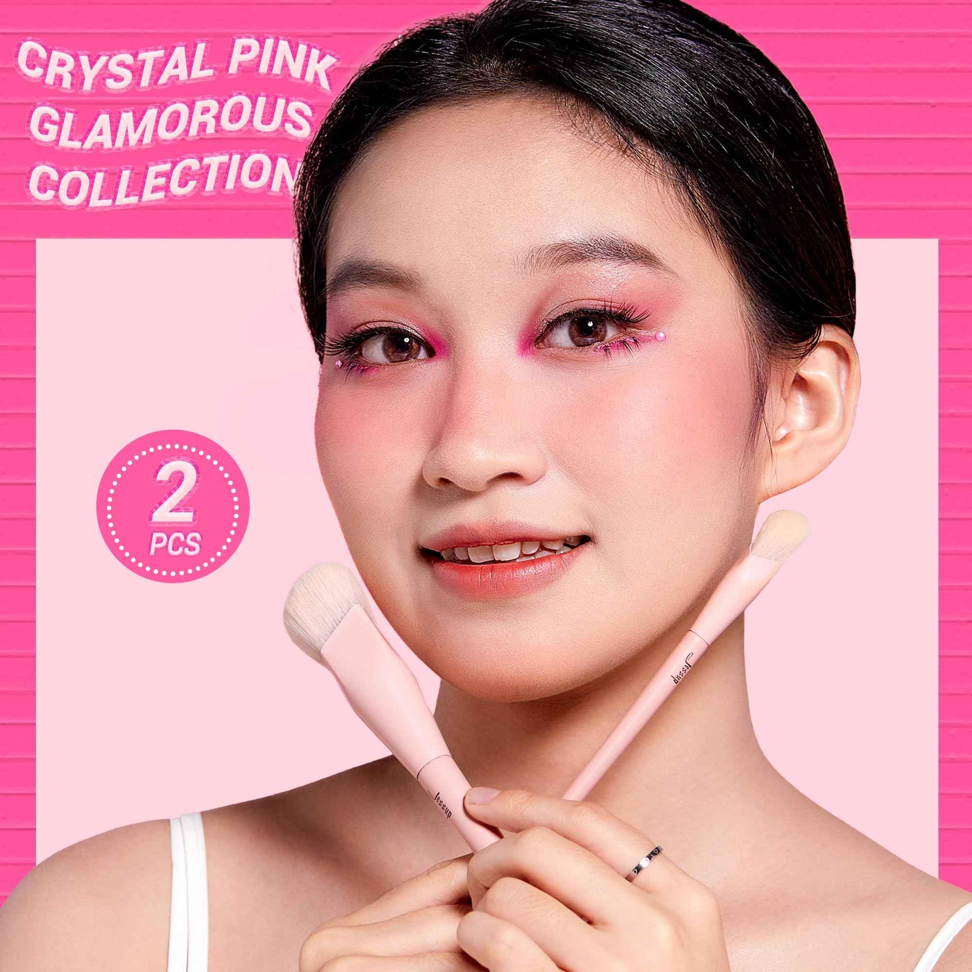 Jessup Eye Makeup Brush Set 15pcs T177 With Jessup 2pcs brushes T497