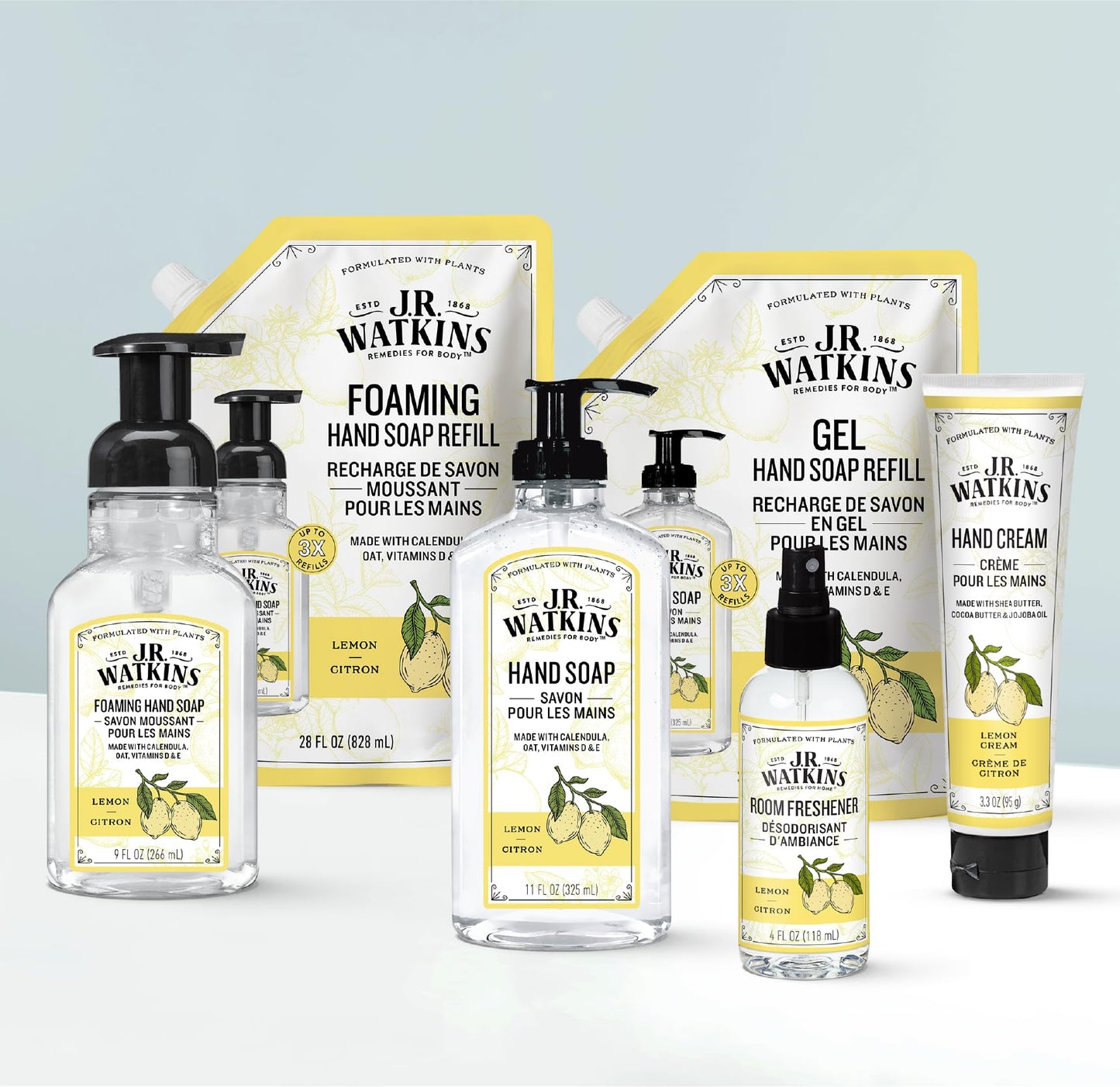 J.R. Watkins Room Freshener - Lemon - 4 Fl Oz(Pack of 3)