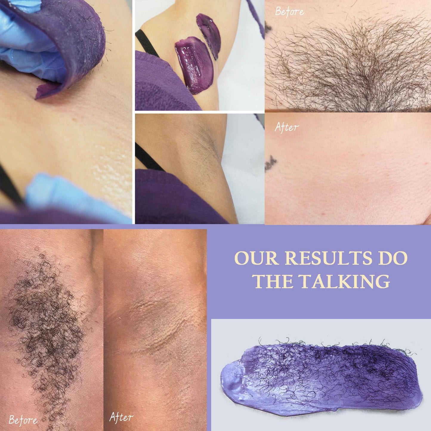 Maxpearl Hard Wax Beads Pack of 9 - Brazilian, Bikini Waxing, Face, Eyebrows, Underarms, Arms, Chest, Back, Legs, Jasmine, Coconut & Lavender Formula, 31.5oz