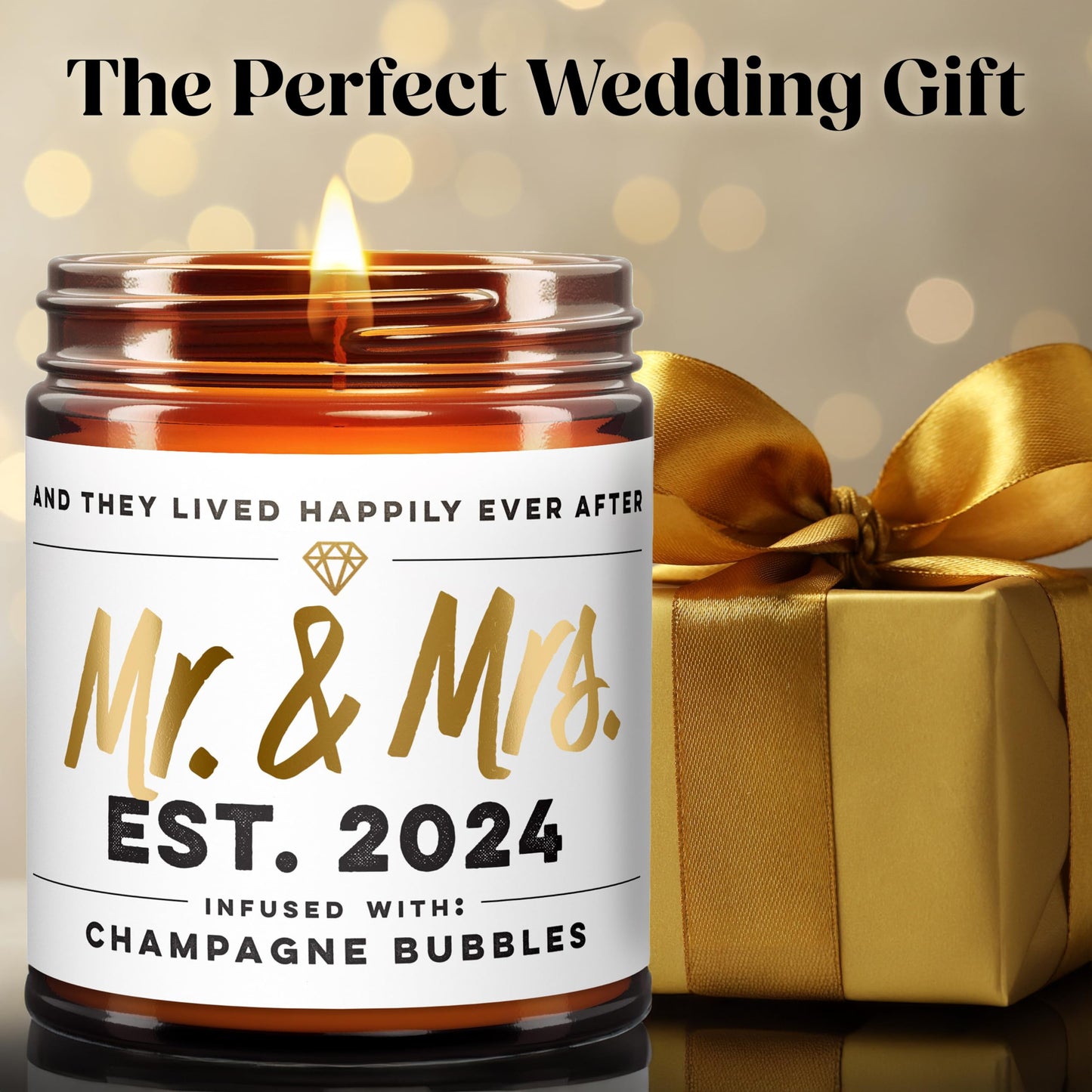 Wedding Gifts for Couples 2024, Mr and Mrs Gifts, Bridal Shower Gifts for Bride Gifts, Engagement Gifts for Couples, Bachelorette Gifts for Bride, Bride to Be Gifts, Wedding Gifts for Newlyweds - 9oz