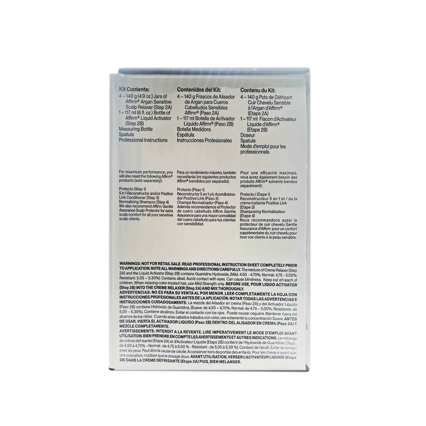 Argan Sensitive Scalp Relaxer - Alisador de Argan - 4 Single Applications