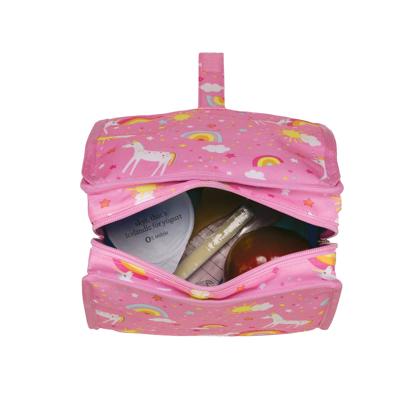 PackIt Freezable Lunch Bag, Unicorn Dream Pink, Built with EcoFreeze Technology, Foldable, Reusable, Zip and Velcro Closure with Buckle Handle, Perfect for Lunches