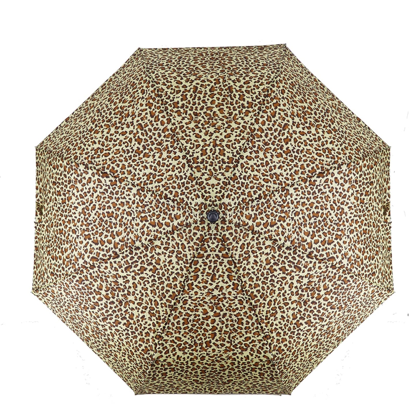 SIEPASA Windproof Travel Compact Umbrella-Automatic Umbrellas for Rain-Compact Folding Umbrella, Travel Umbrella Small Portable Windproof Umbrellas for Men Women Teenage. (New Leopard Print)