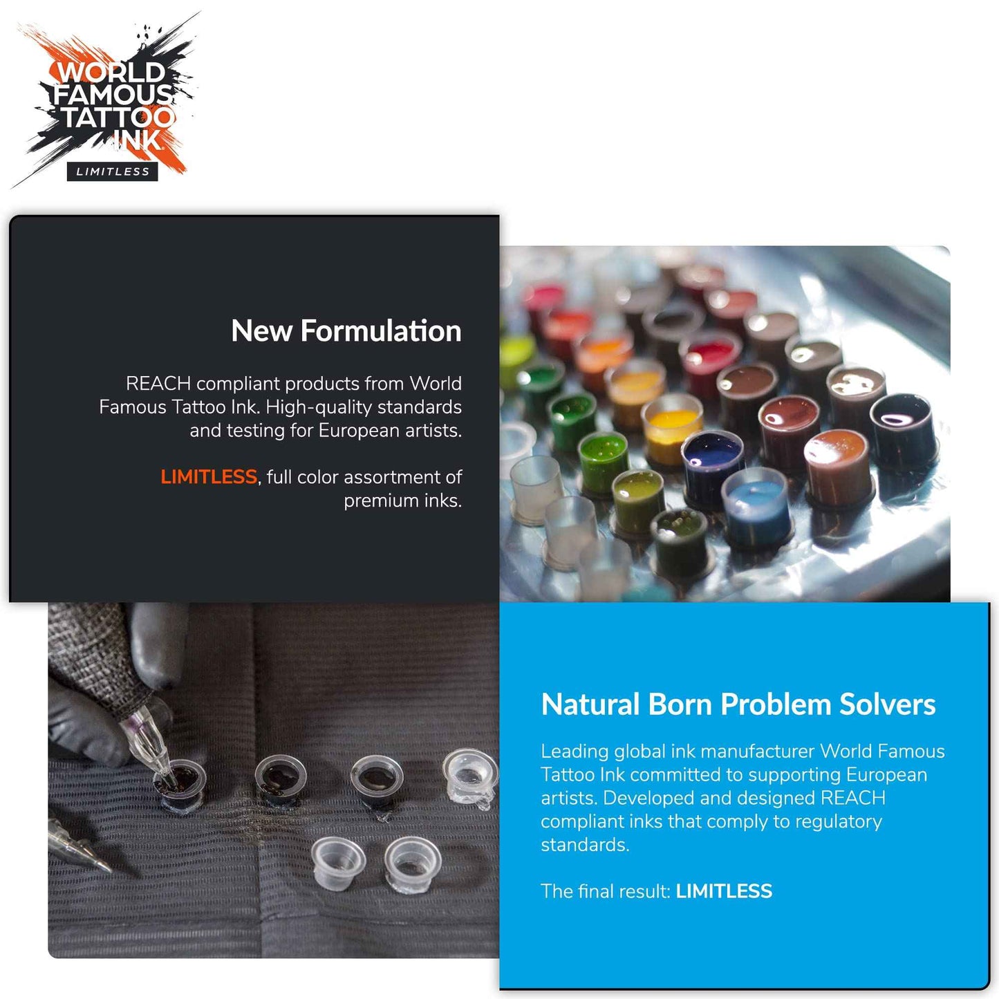 World Famous Tattoo Ink Limitless - Medium Magenta 1 - Professional Tattoo Ink & Tattoo Supplies - Skin-Safe Permanent Tattooing in Bold Shades - Vegan & Non-Toxic (1 oz)