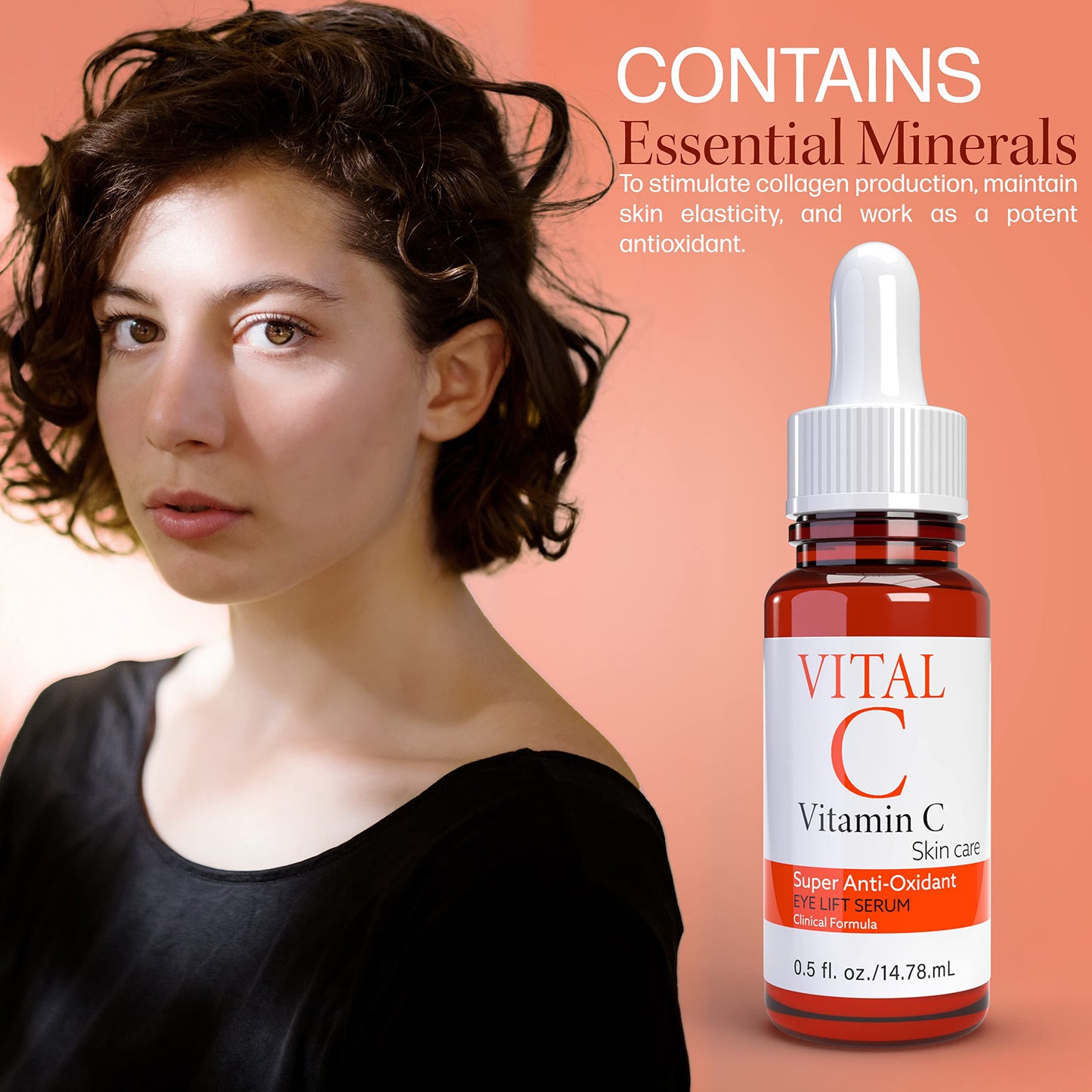 Vital C Vitamin C Serum for Eyes, 0.5 ounces | Anti Aging & Anti Wrinkle | Light Moisturizer | Skin Firming | Boosts Collagen | Anti Oxidant Rich