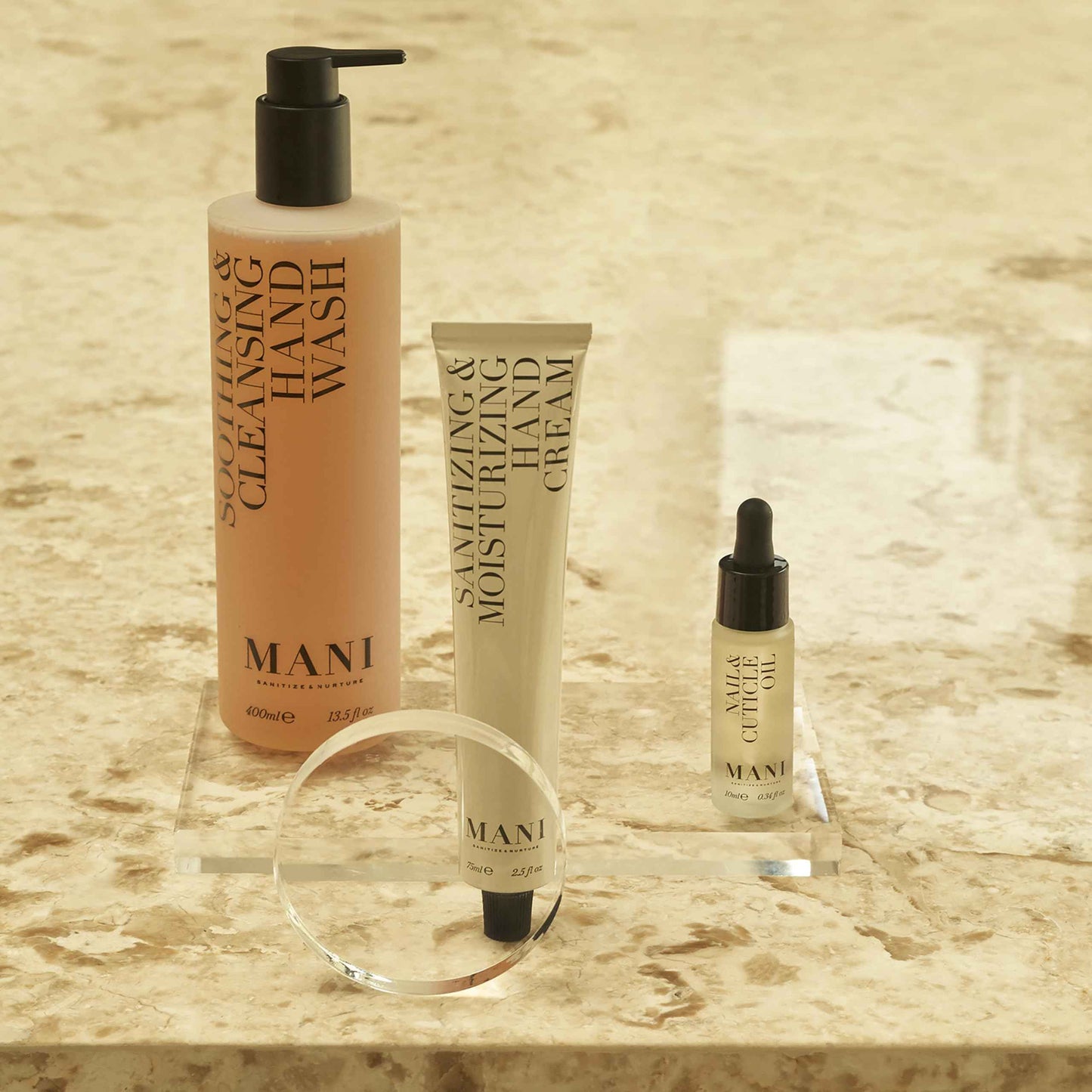 Mani Soothing and Cleansing Hand Wash - Vitamin C and E Organic Hand Soap - Oat Proteins and Aloe Vera Moisturize Skin - 13.5 oz