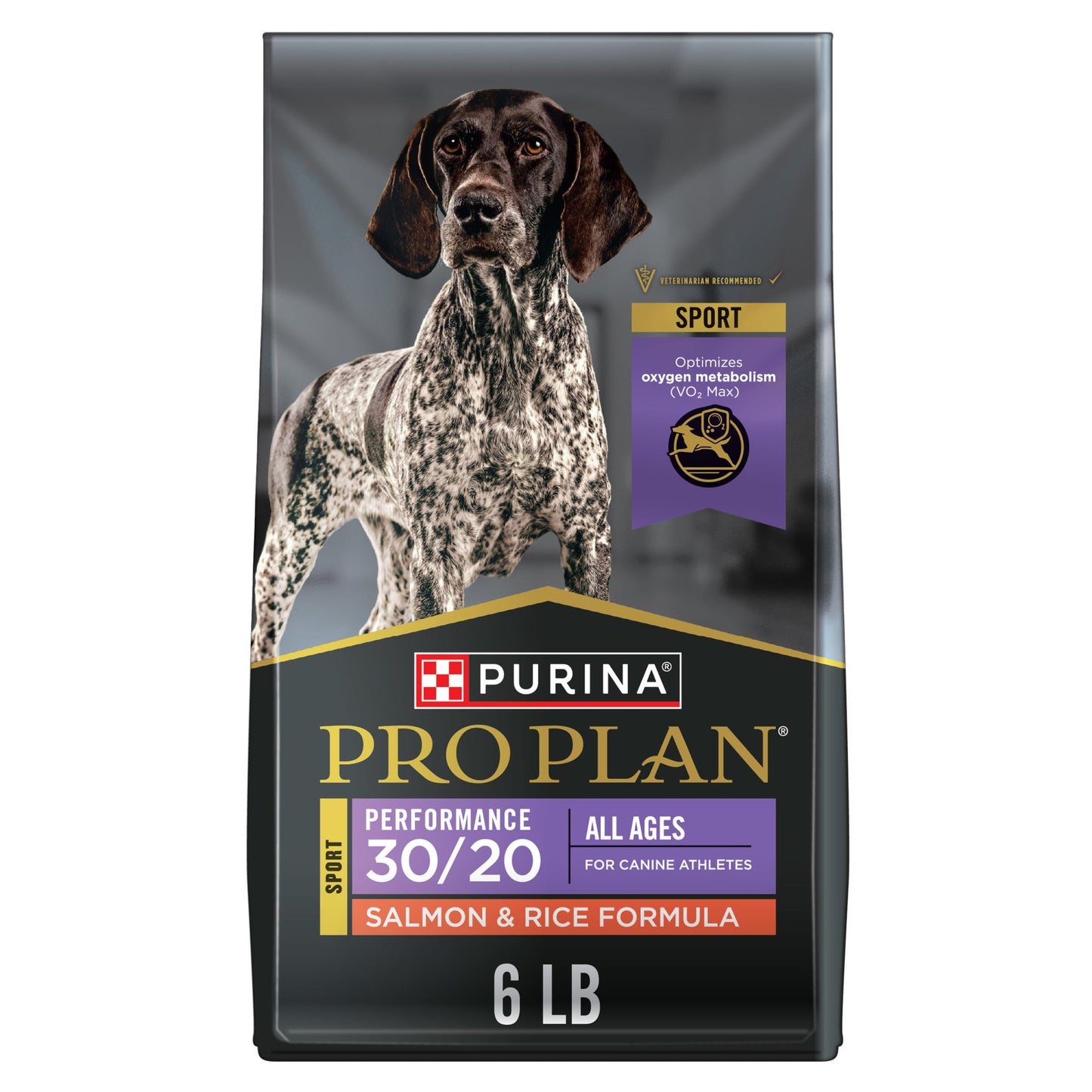 Purina Pro Plan High Energy, High Protein Dog Food, SPORT 30/20 Salmon & Rice Formula - 6 lb. Bag