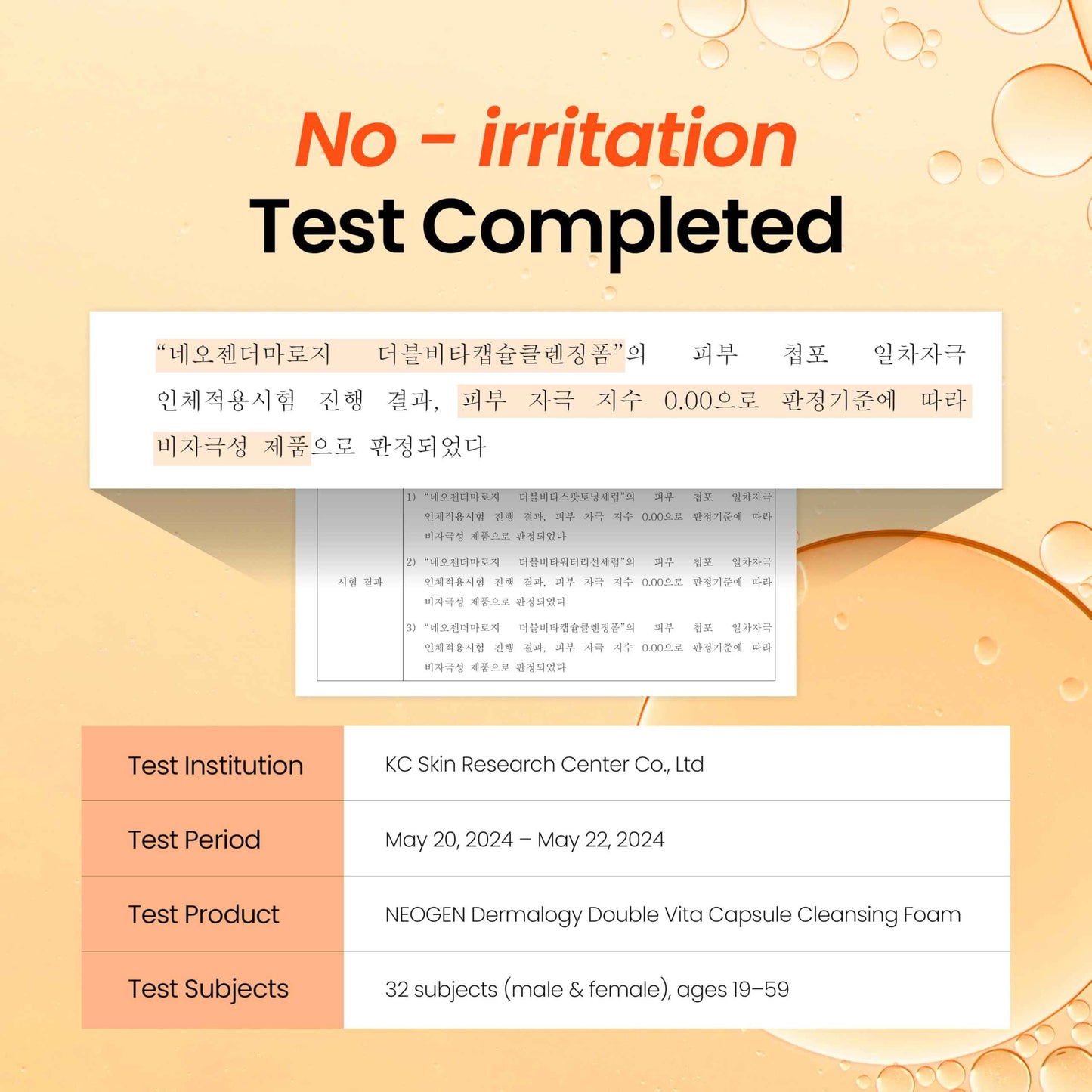 NEOGEN DERMALOGY DOUBLE VITA CAPSULE CLEANSING FOAM