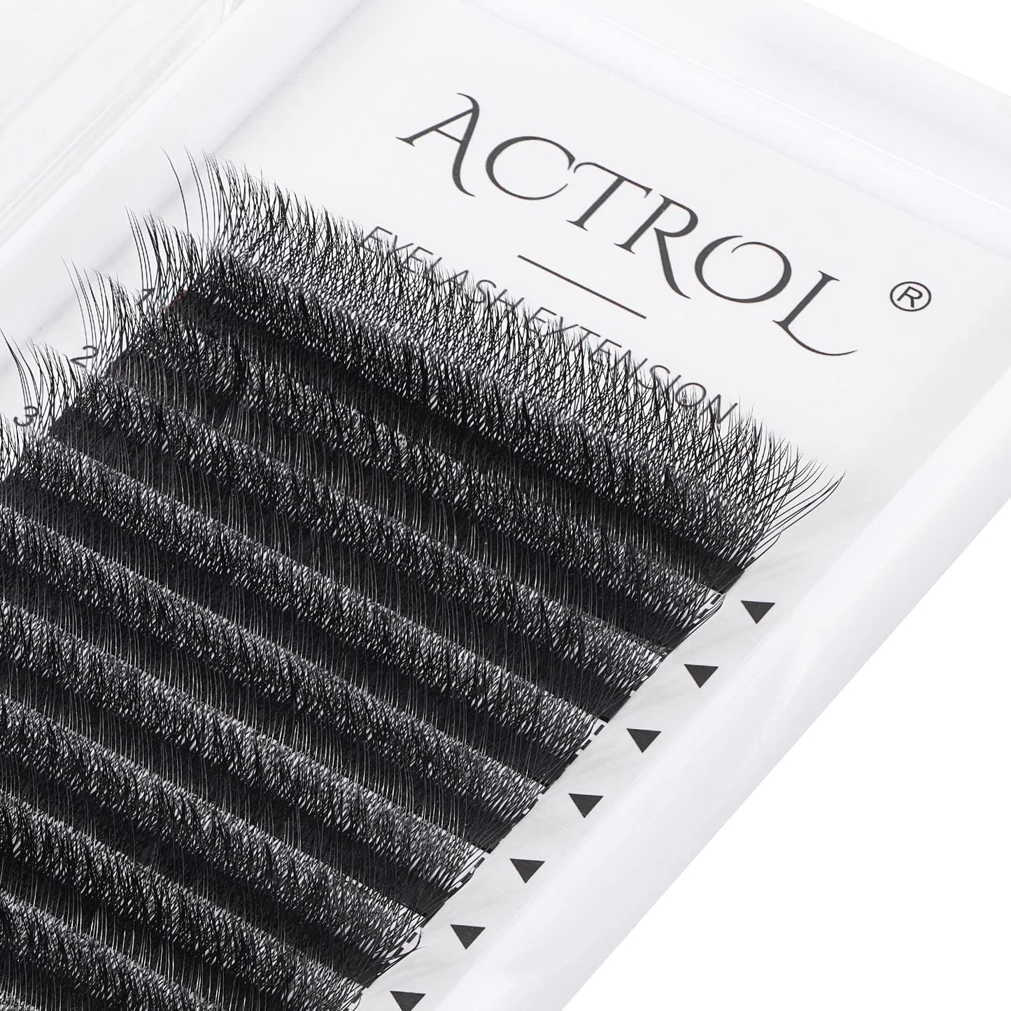 W Eyelash Extensions 4D Volume 0.07C Curl 9mm Easy Fan W-shaped Lash Premades Cluster Black W Lash