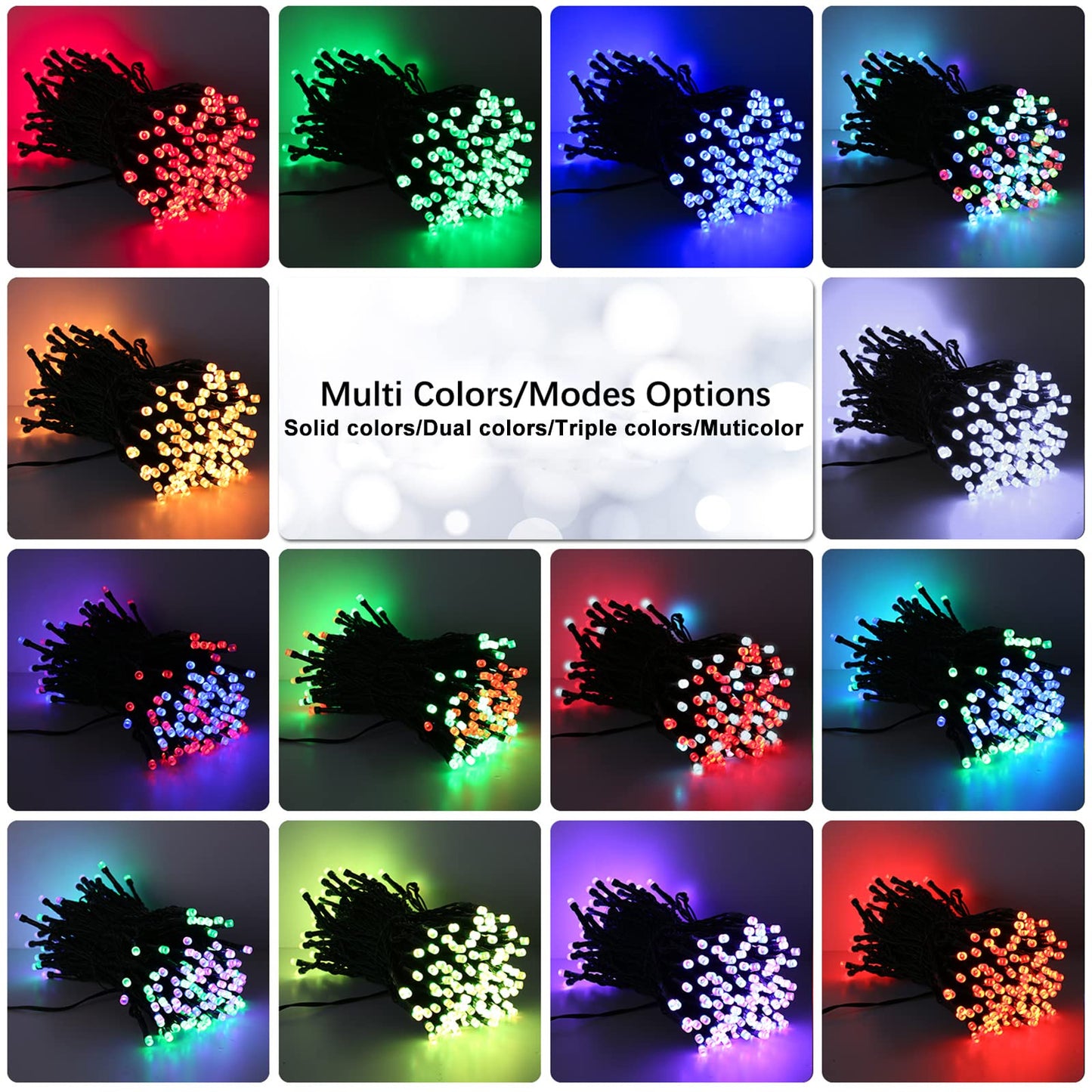 ODEETRONIC Color Changing Christmas Lights, 66ft 200 LED RGB Christmas String Lights with Remote, Twinkle Christmas Outdoor Lights, Dimmable Christmas Tree Lights Waterproof for Xmas Home Party Patio