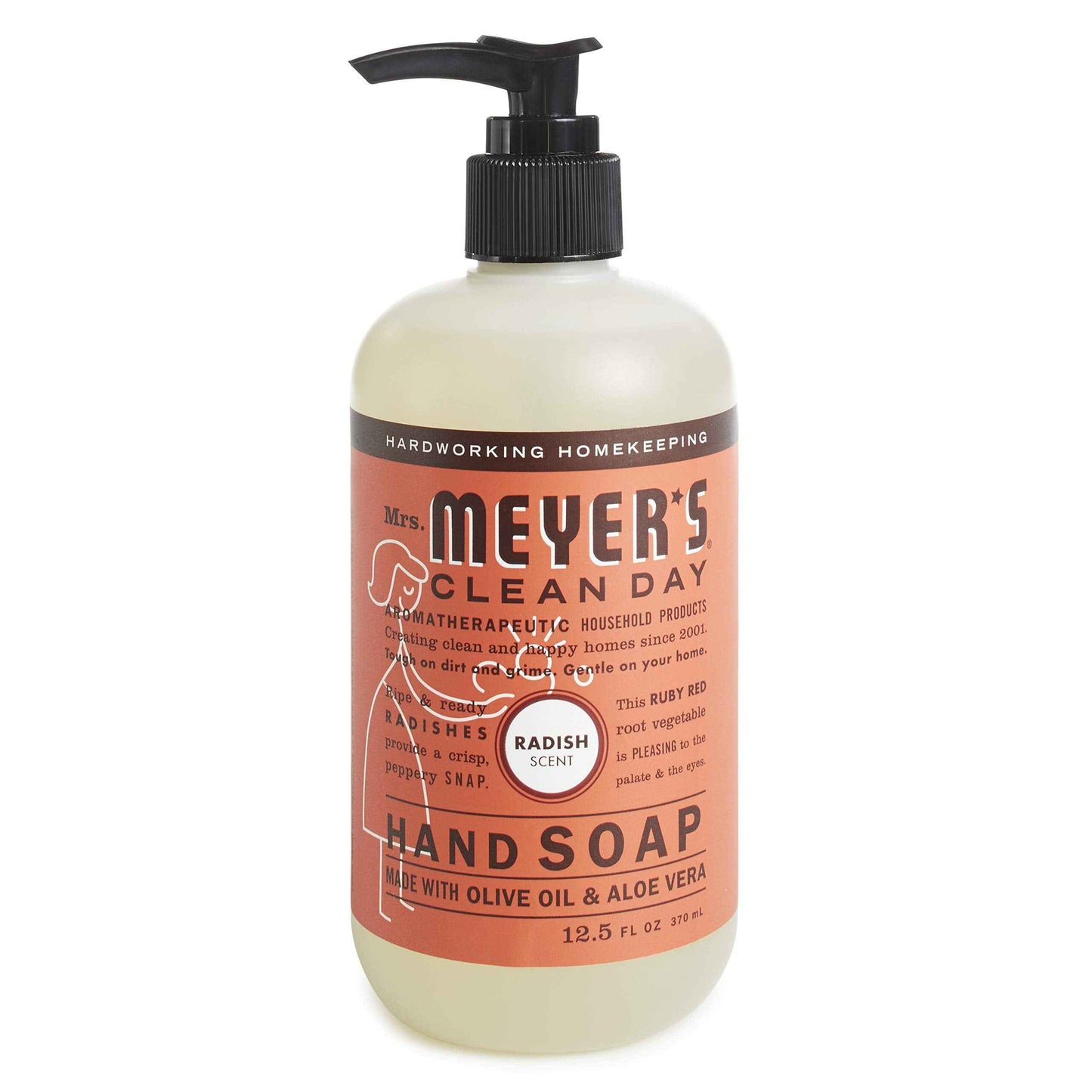 MRS. MEYER'S CLEAN DAY Liquid Hand Soap, Radish Scent (12.5 Fl Oz (Pack of 2))