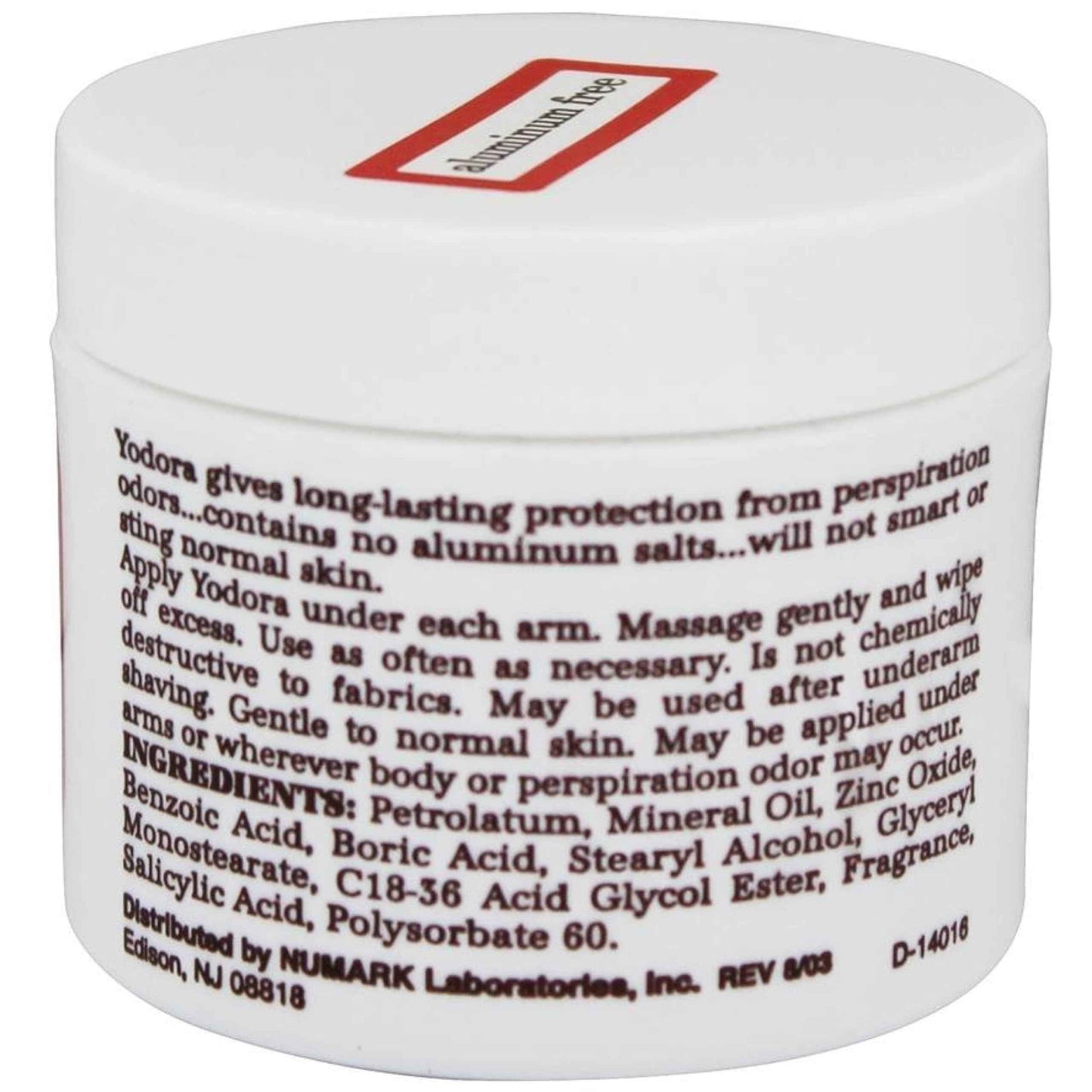 Yodora Deodorant Cream 2 oz (Pack of 2)