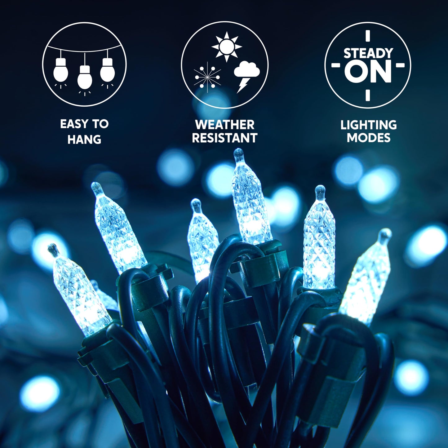 Joiedomi 150 LED Christmas Net Lights for Indoor & Outdoor Decorations, Christmas Events, Christmas Eve Night Decor, Christmas Tree, Bushes (Pure White)