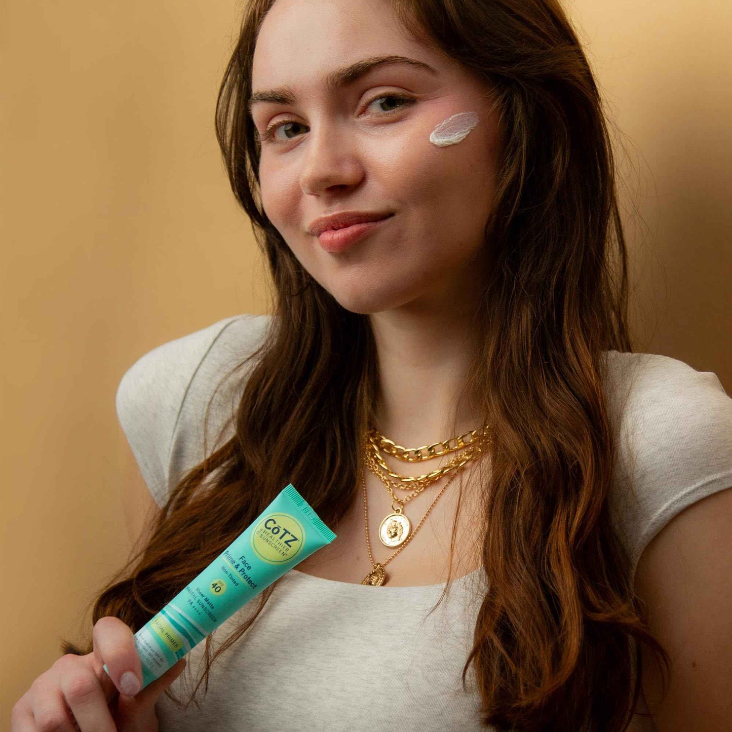 COTZ Face Prime & Protect Non-Tinted Mineral Sunscreen and Facial Primer Broad Spectrum SPF 40; PA++++ 1.5 oz / 42.5 g.