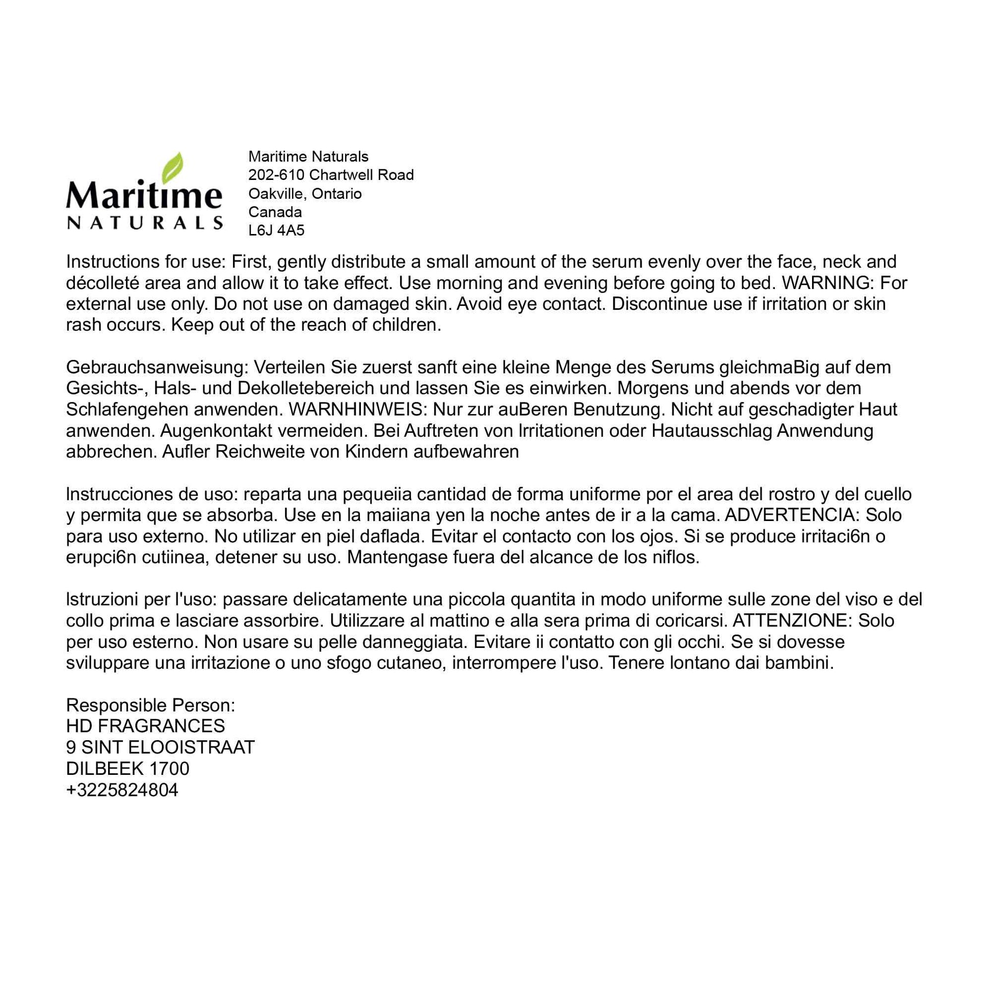 Maritime Naturals Retinol Moisturizer for face with Hyaluronic Acid & Organic Ingredients | Professional Results with Retinol Face Moisturizer | Day & Night Cream for Women & Men (120ml)