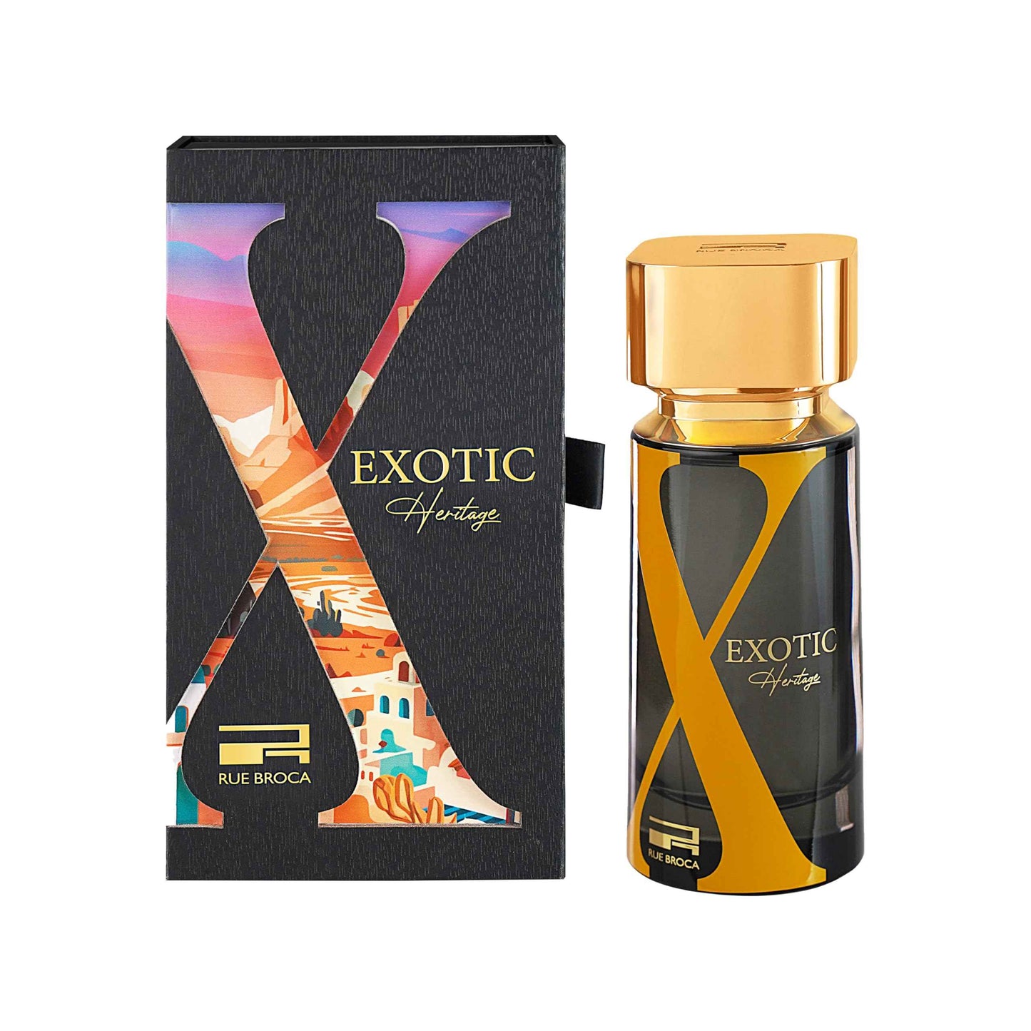 Rue Broca Exotic Heritage Pour Homme Eau de Parfum for Men, 3.4 Fl. Oz – Captivating Woody, Earthy & Fruity Fragrance for Modern Men
