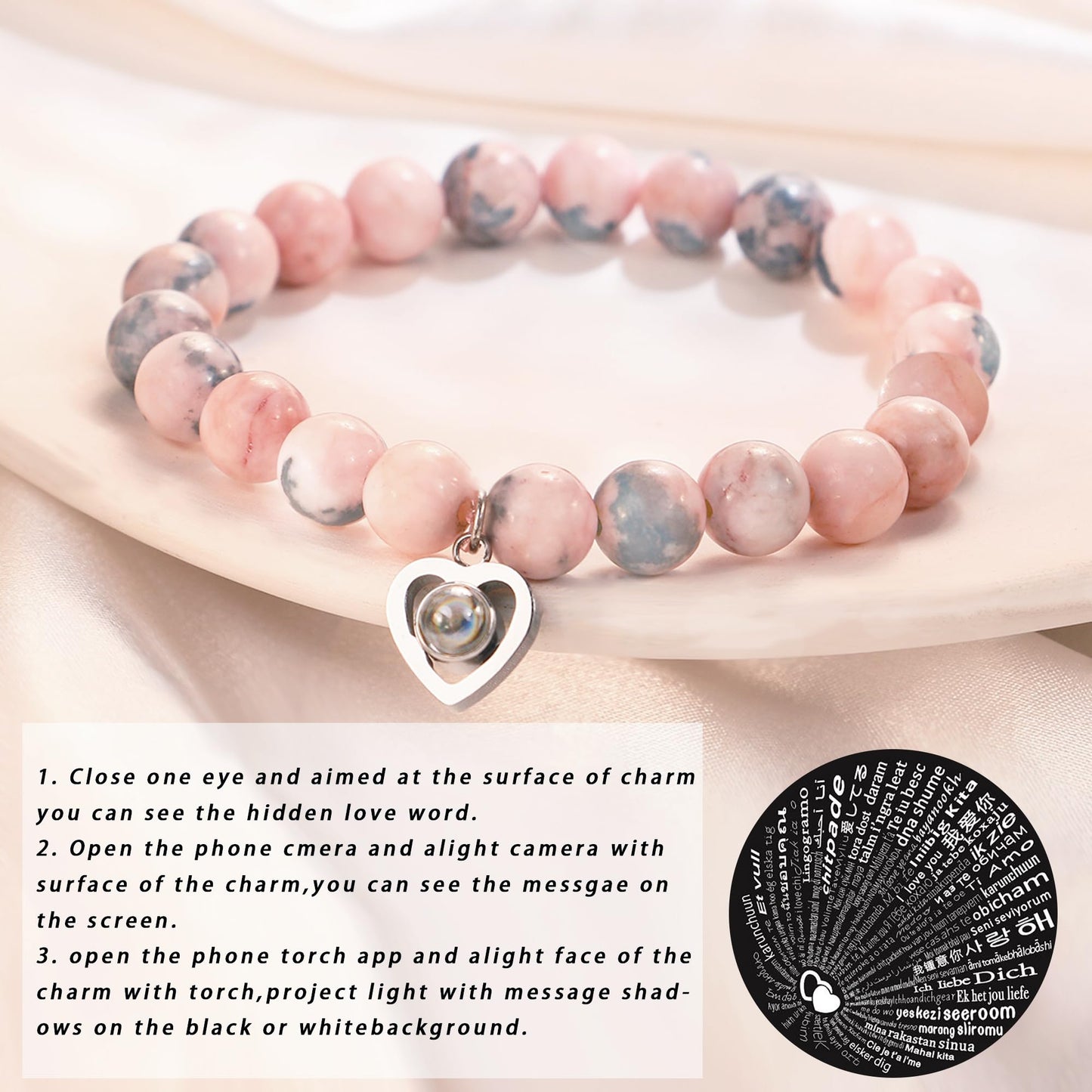 Sereney Girlfriend Gifts Bracelets as I Love You Gifts for Women, Gf Bracelets as Girlfriend Birthday Gifts for Her, Romantic Gifts for Girlfriend on Anniversary Engagement Christmas Valentines Day