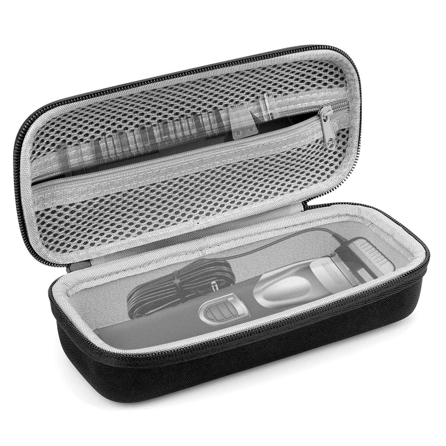 Linkidea Durable Travel Case Compatible with Wahl USA Pro Series 3026018, Manscaper Model 5708, Beard Trimmer Grooming Accessories Organizer, Portable Storage Box (Black)