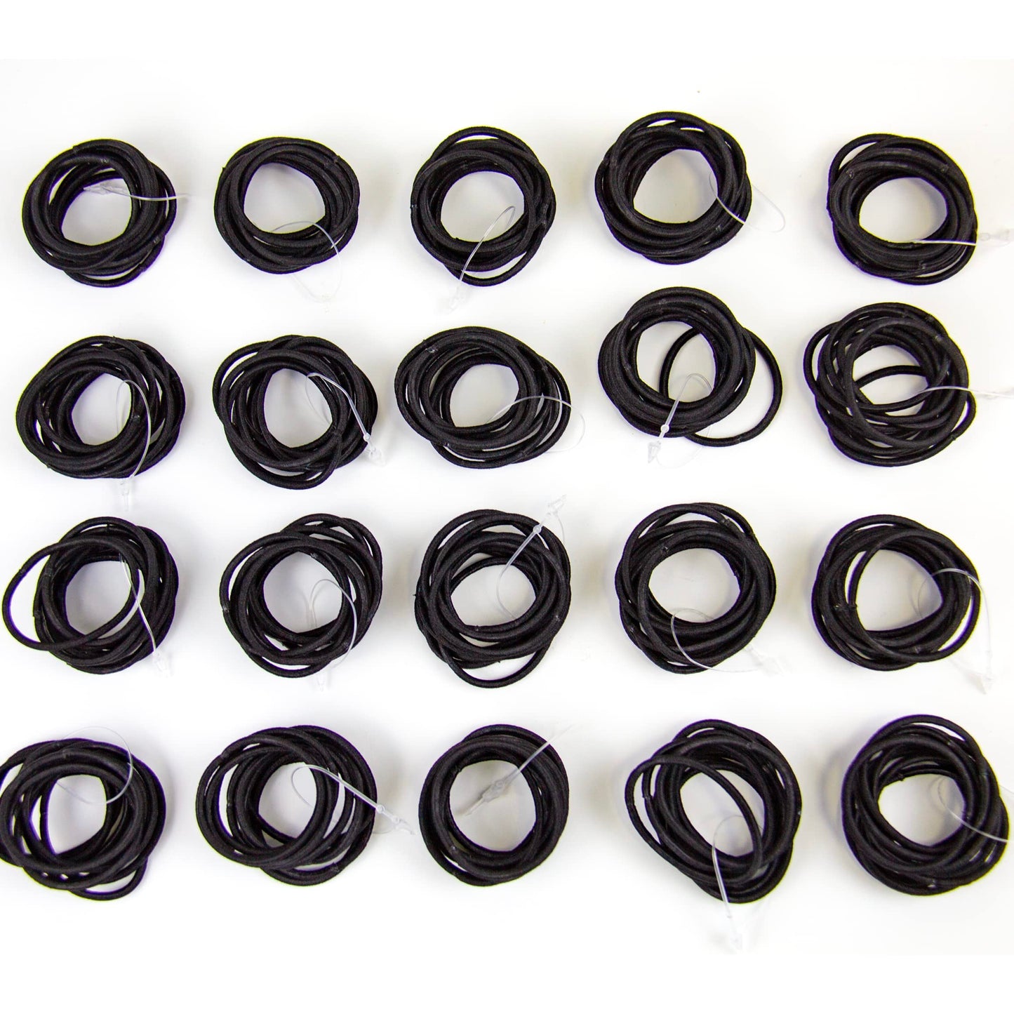 Marcoido 200Pcs Baby Toddlers Kids Hair Ties,Small 1"Black Elastic Hair Ties Ponytail Holders 2mm For Fine To Medium Hair,No Damage Hair Accessiores……