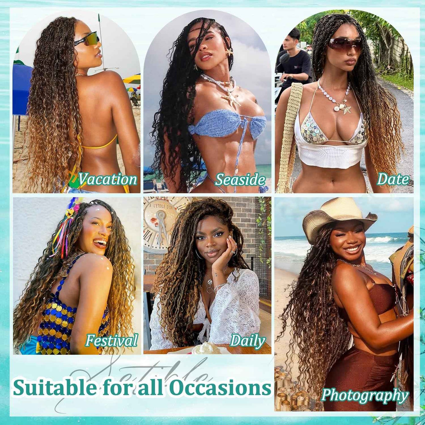 Human Braiding Hair for Boho Braids 18 Inch 120g Deep Wave Bulk Boho Human Hair for Braiding Curly Knotless Bohemian Braids 12A 100% Brazilian Virgin No Weft Extensions 3 Bundles/Pack Natural Black 1B