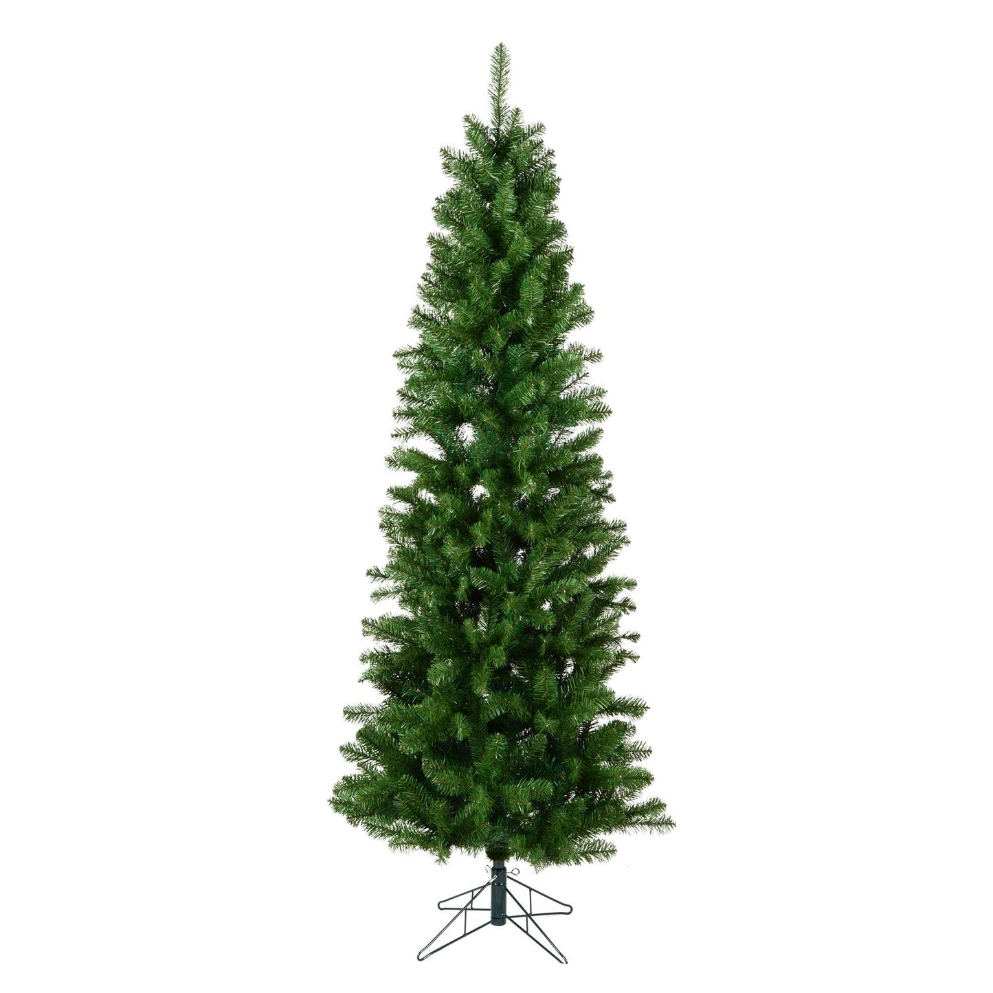 Vickerman 5.5' Salem Pencil Pine Artificial Christmas Tree - Unlit - Faux Christmas Tree - Seasonal Indoor Home Decor - Reliable and Durable - Skinny Christmas Tree