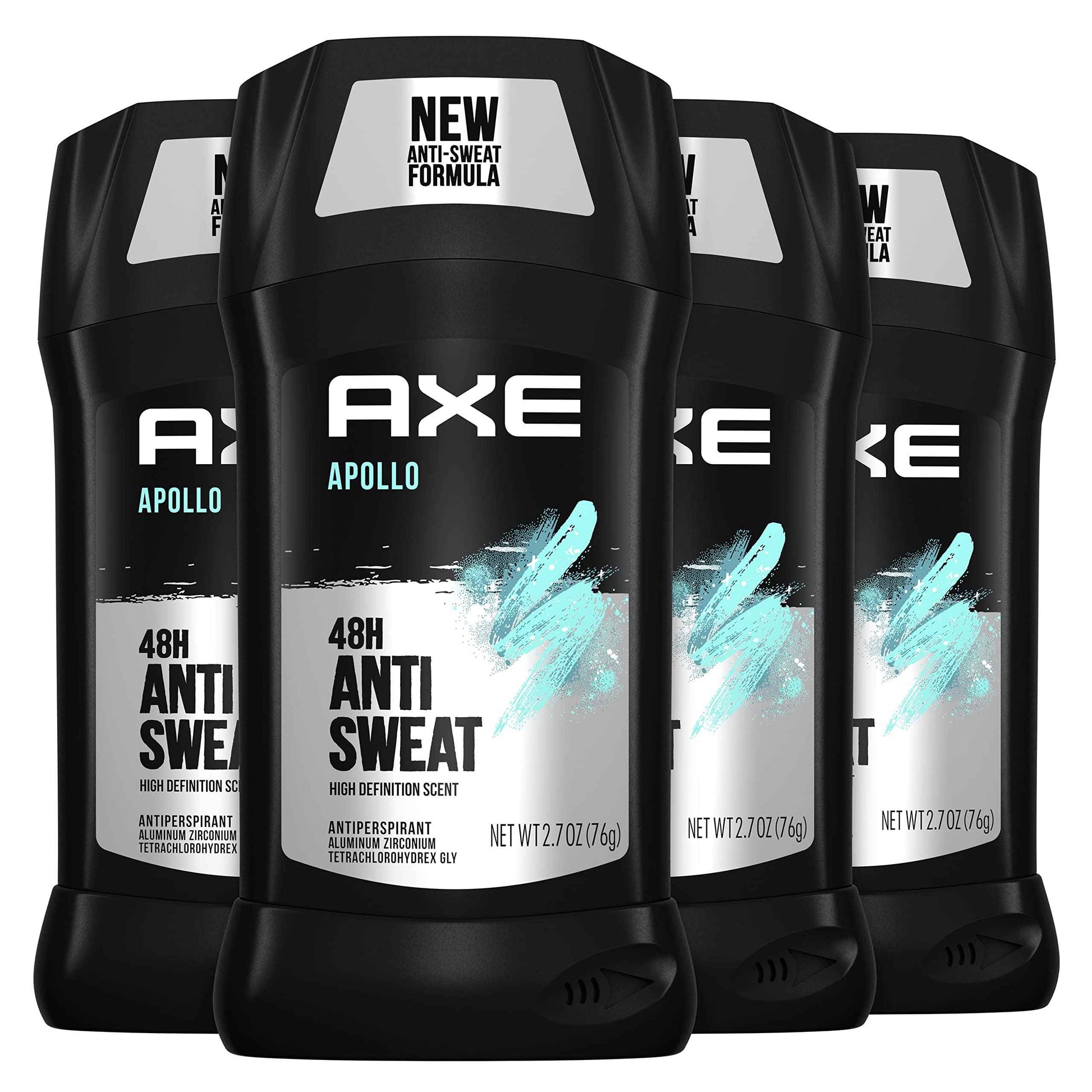 AXE Apollo Antiperspirant Deodorant Stick For Men Sage & Cedarwood 48 Hr Anti Sweat Mens Deodorant & Body Wash Phoenix 4 Count 12h Refreshing Scent Crushed Mint & Rosemary Men's Body Wash