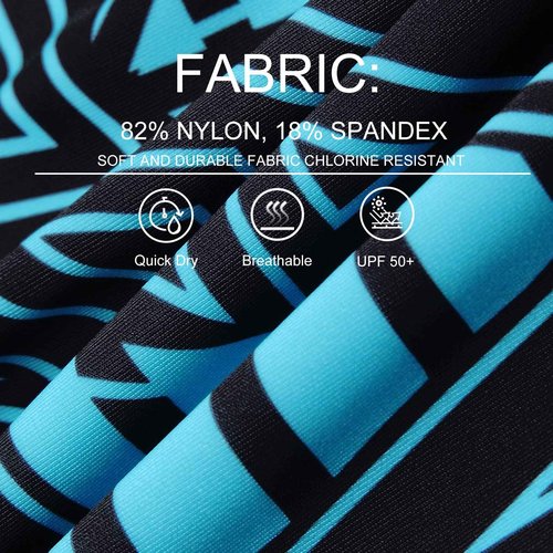 BELEROY Boys' Swim Jammers Competitive Swim Team Suit Quick Dry Bathing Suit Youth Kids Athletic Swimming Shorts UPF 50+(Lake Blue,M)