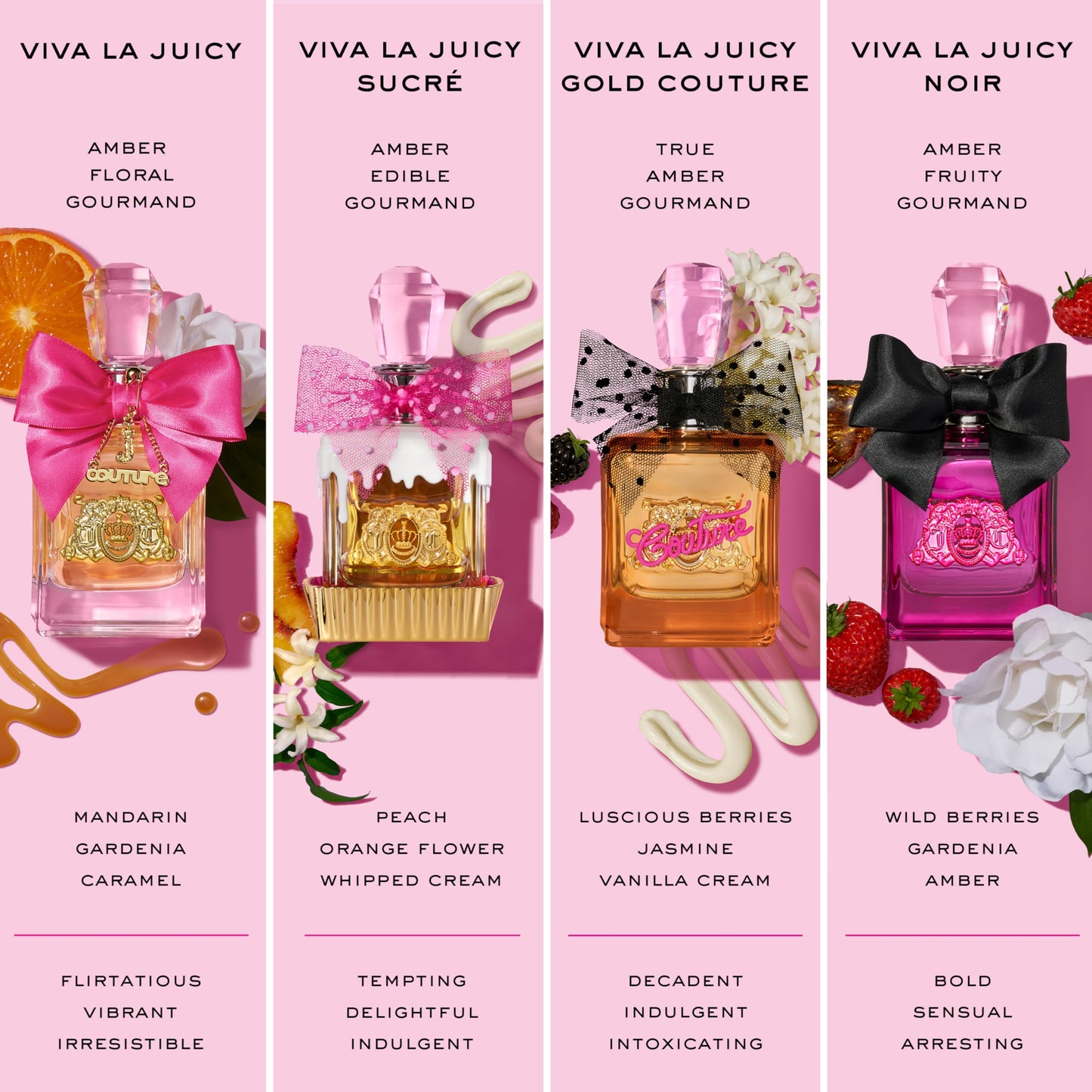 Juicy Couture Viva La Juicy Sucré Eau De Parfum, Women's Mini Perfume with Notes of Peach, Orange Flower & Whipped Cream - Fruity & Sweet Perfume for Women, EDP Spray Travel Perfume, 0.33 fl. oz