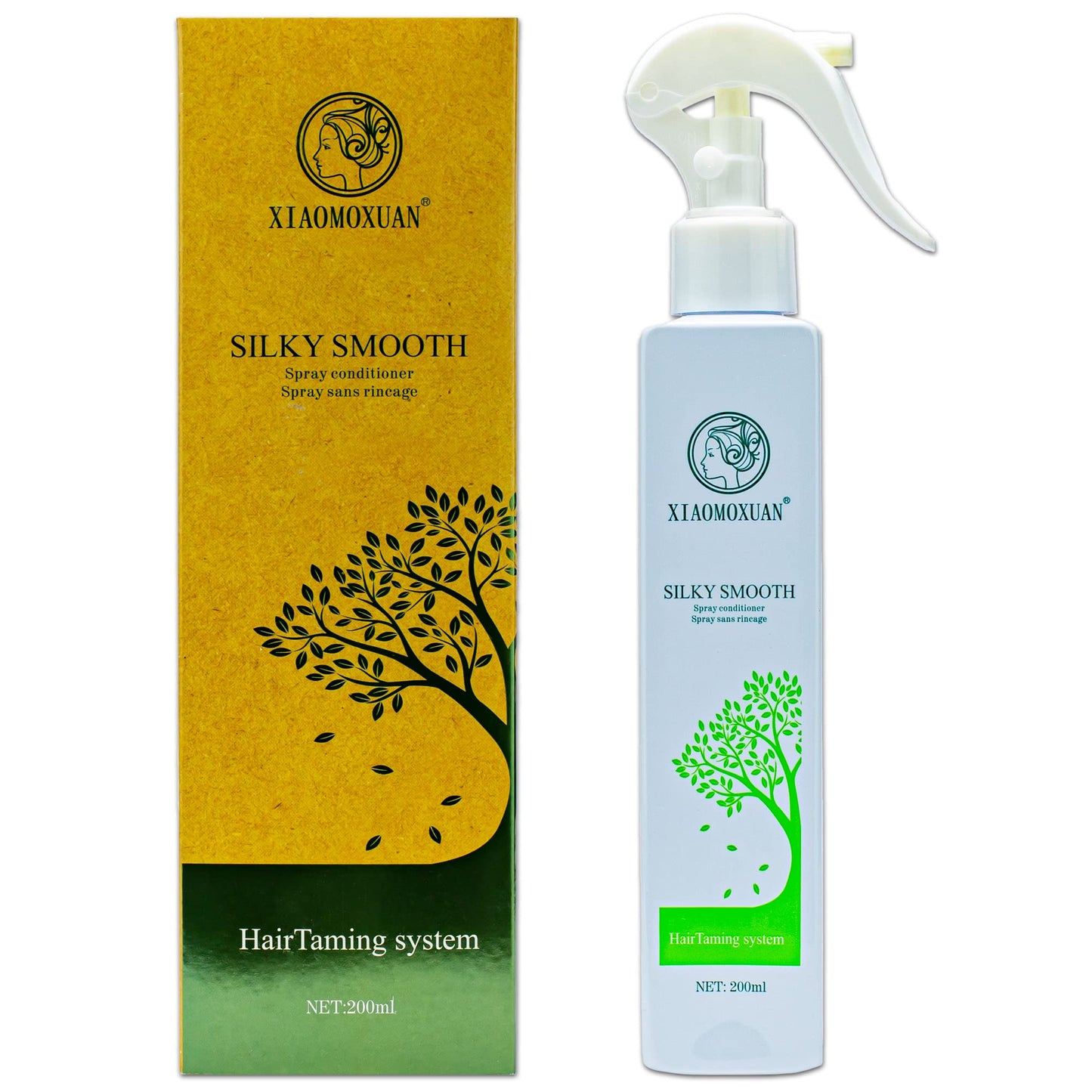 Xiaomoxuan Natural Tea Tree Leave-In Conditioner for Men and Women - Deep Moisturizing Conditioner for Dry Hair Treatment - Detangler Conditioner - Acondicionador para Cabello Maltratado