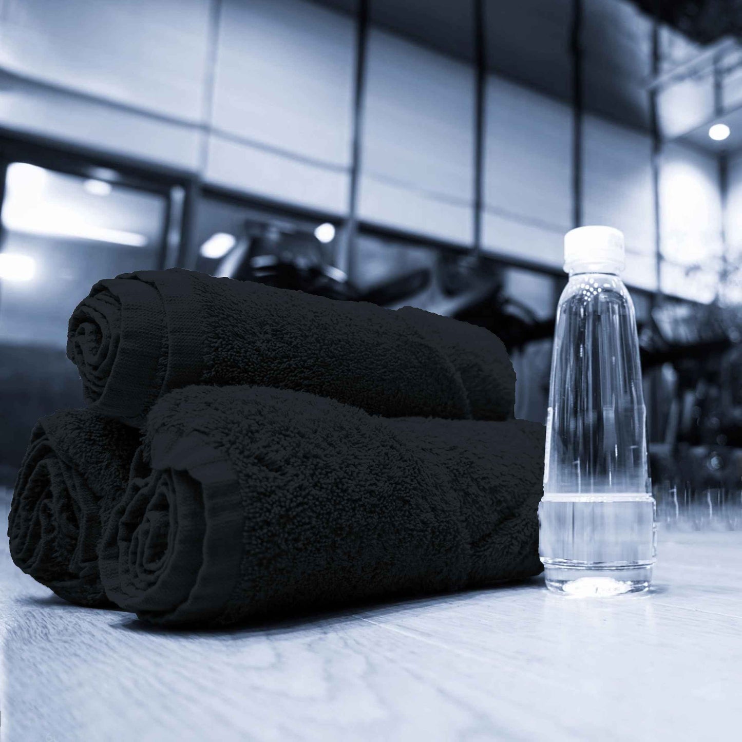 GOLD TEXTILES 100% Cotton Washcloth - 12 Pack | 13x13 inches | Grey - Ultra Soft, Highly Absorbent, Long Lasting and Quick Drying - Hotel & Spa Collection Cool Feel Fingertip Towels (12, Grey)