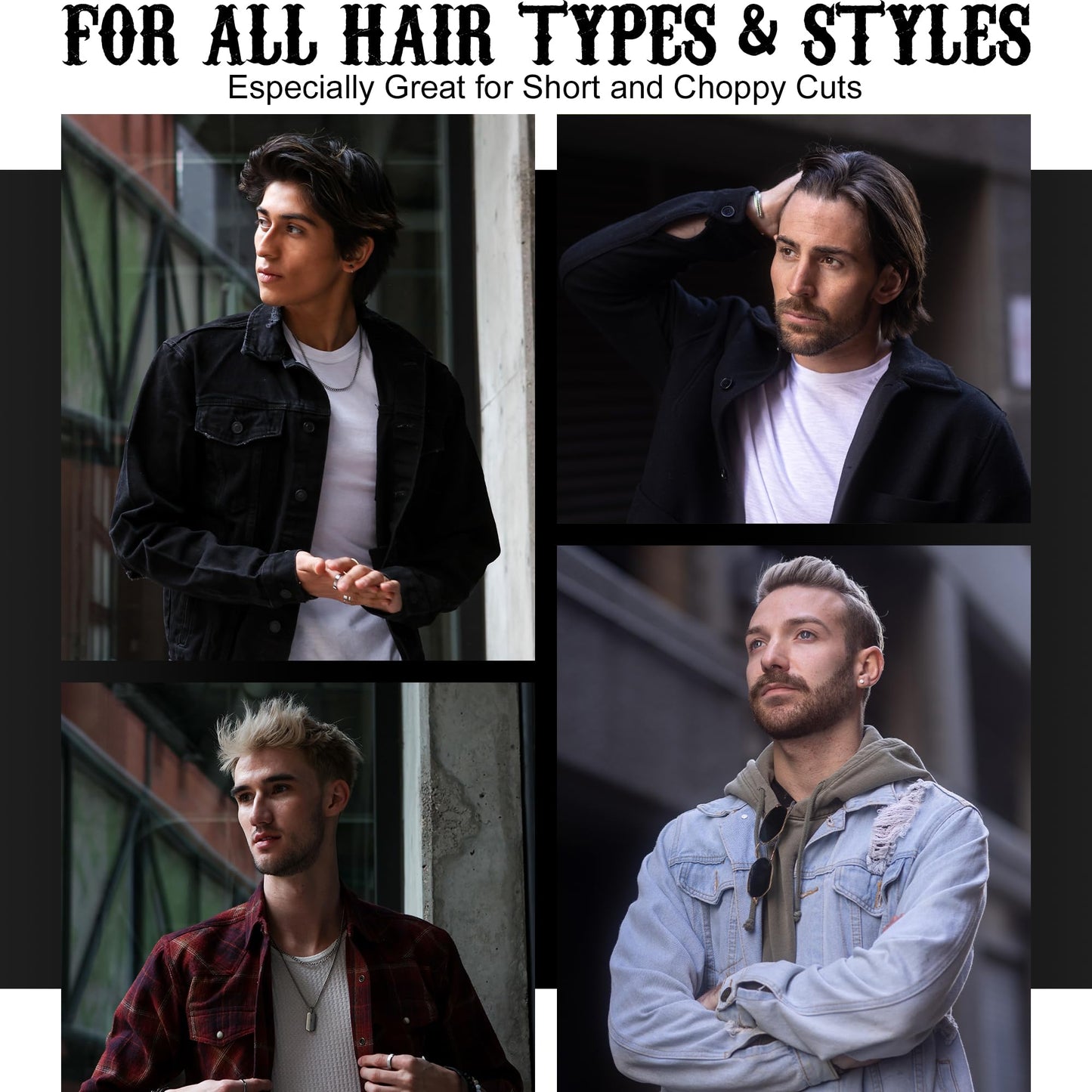 Fix Your Lid Styling Fiber for Men's Hair – High Hold and Low Shine with Matte Finish – Hair Fiber for all Mens Hair Types & Styles - Easy To Wash Out - 3.75 Oz