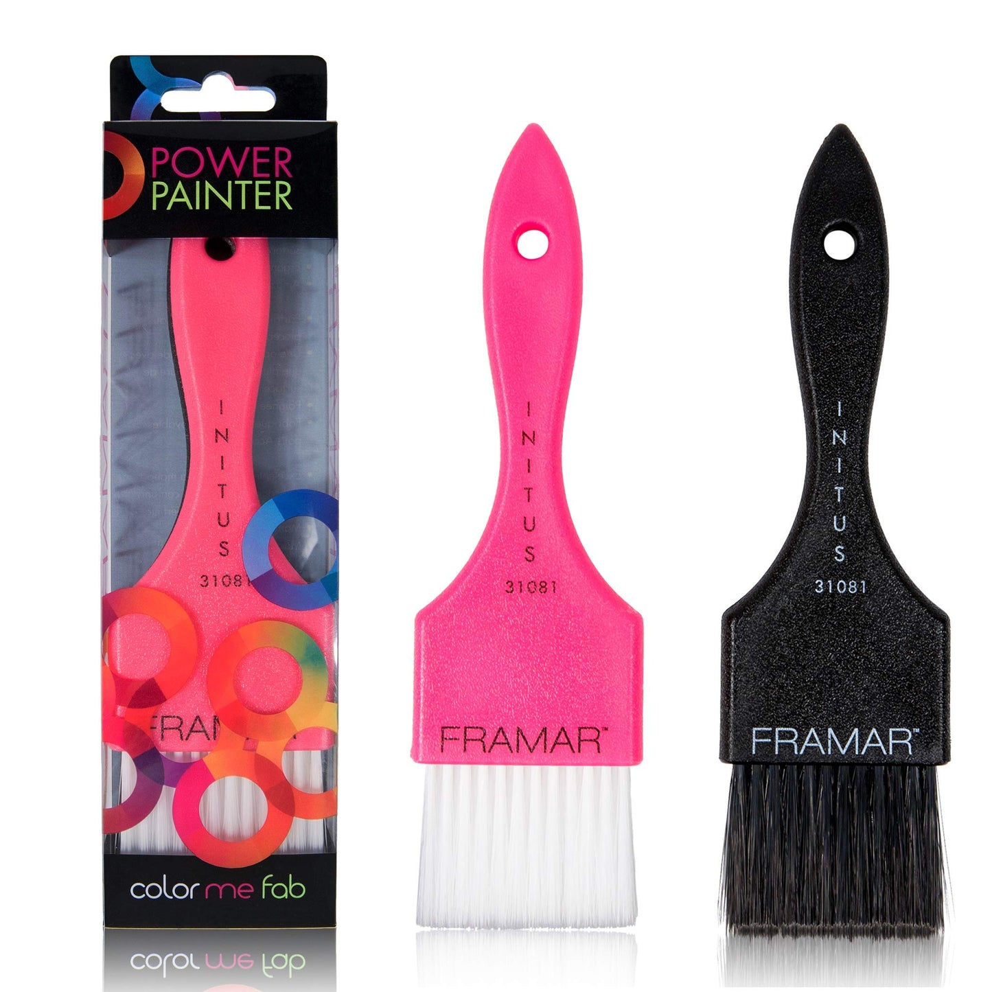 Framar Power Painter Hair Dye Brush - Hair Coloring Brush, Hair Dying Brush to Apply Hair Color, Blending Hair Color Brush Set, Balayage Tools, Dye Application Brush to Paint Hair, Tint Brush - 2 Pk