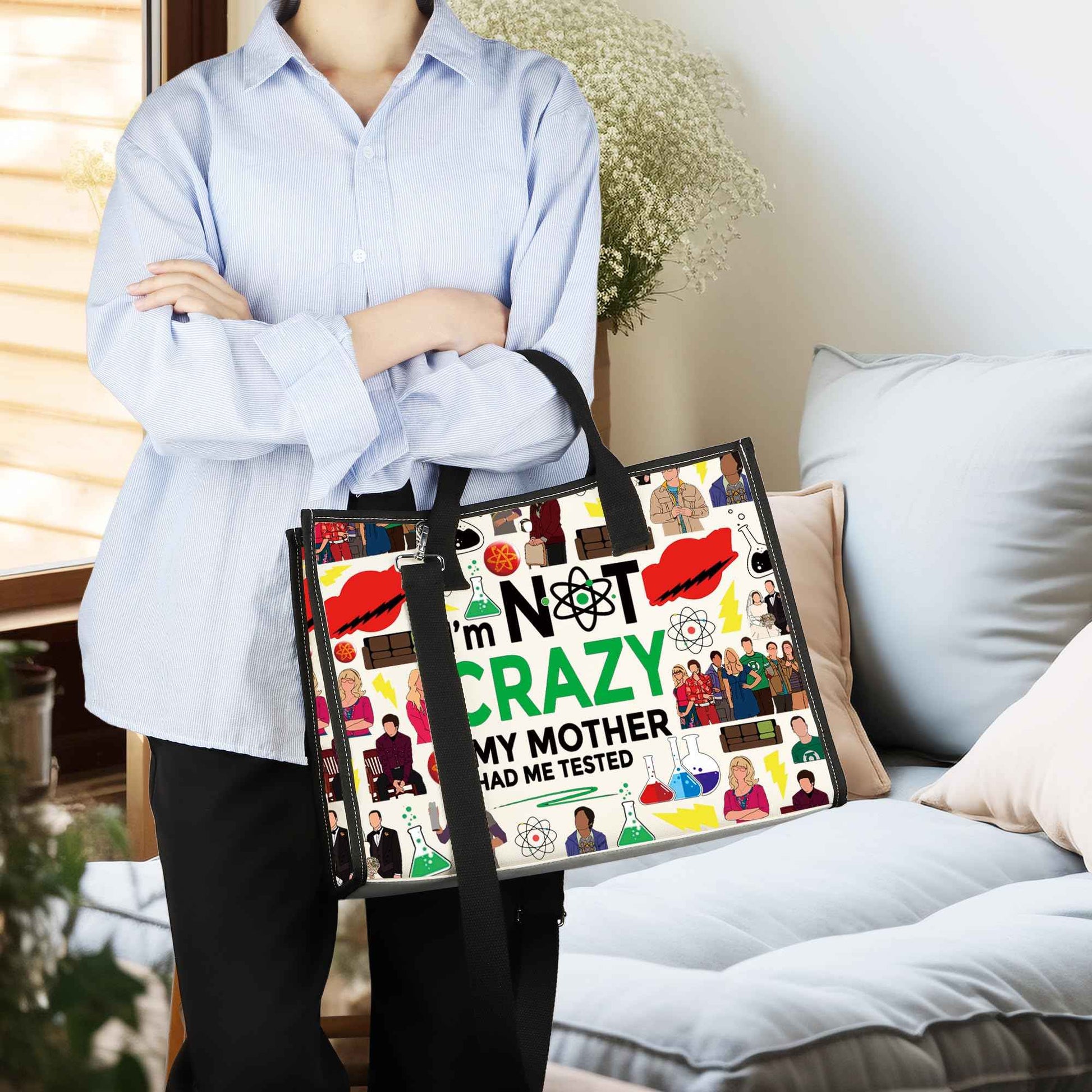 CMNIM Cosmetic Bag Fans Inspired Gift for TV Show Lover I'm Not Crazy My Mother Had Me Tested