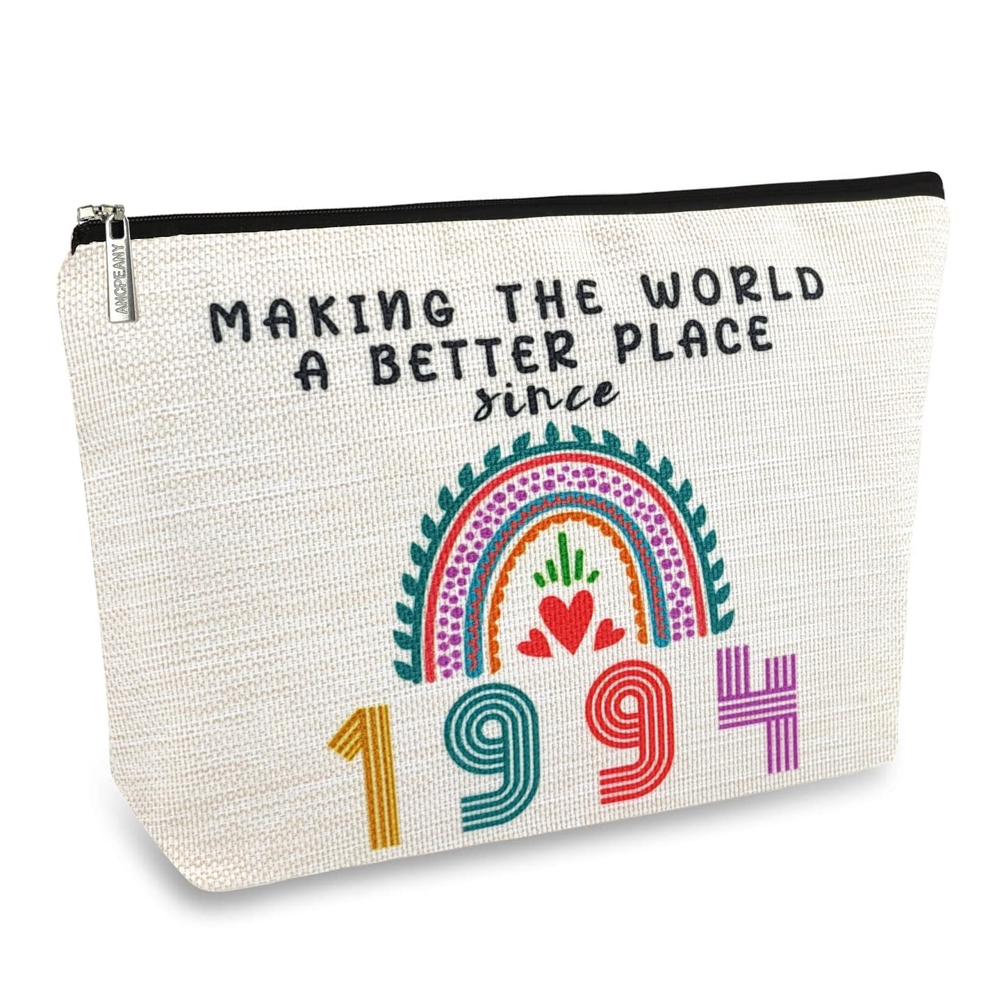 30th Birthday Gifts for Her Makeup Bags, 30th Birthday Decorations for Women, 1994 Anniversary 30 Year Old Gift Ideas for Wife, Sister, Best Friend Female, Mothers Day, Christmas Cosmetic Travel Bag