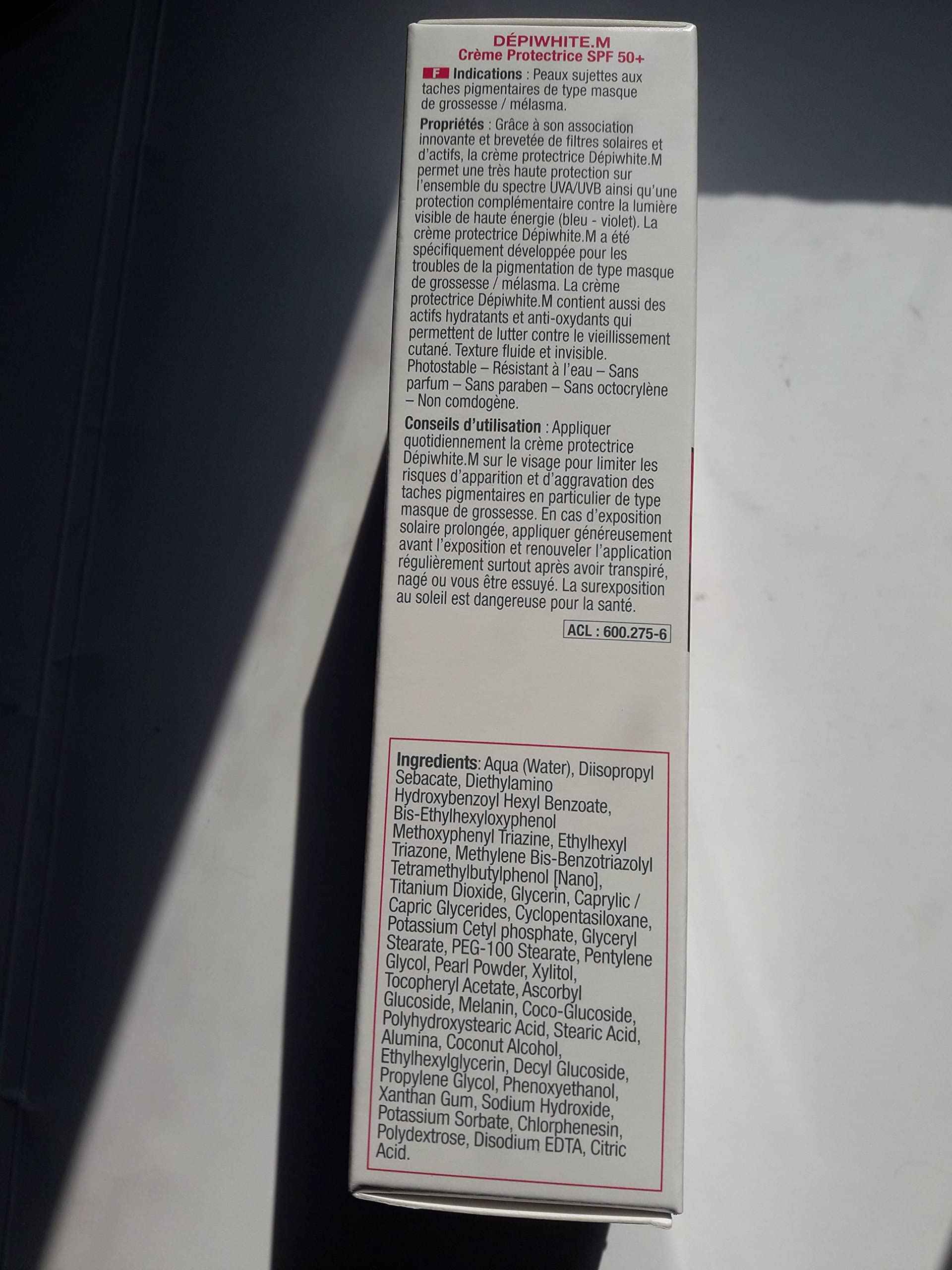 ACM Depiwhite M Cream - Protective Cream - SPF50+ 40ml/1,7 oz - Pantalla Solar