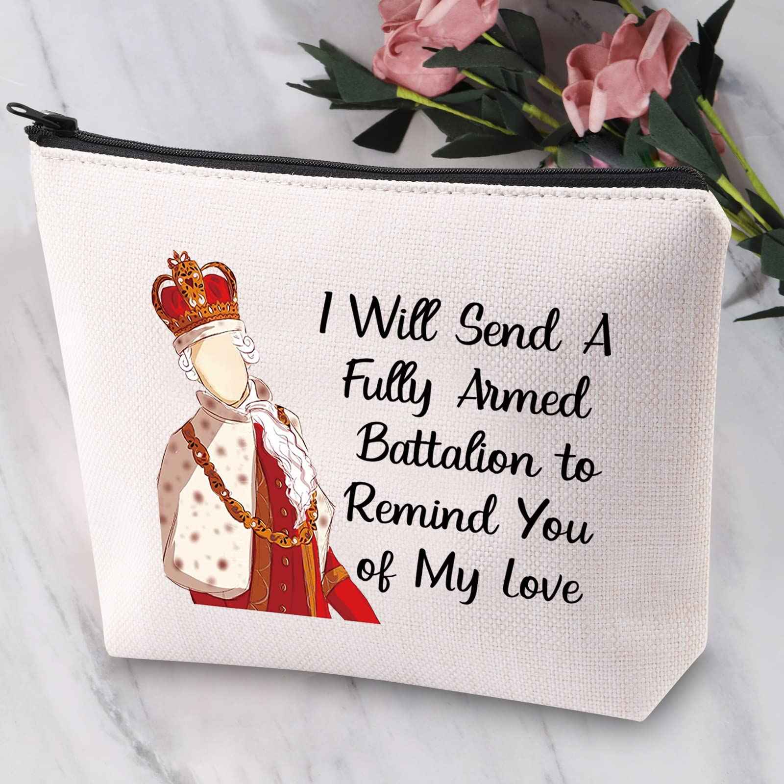 JYTAPP H Musical Makeup Bag H Musical Gift H Musical Fans Gift I Will Send A Fully Armed Battalion to Remind You of My Love Cosmetic Bag