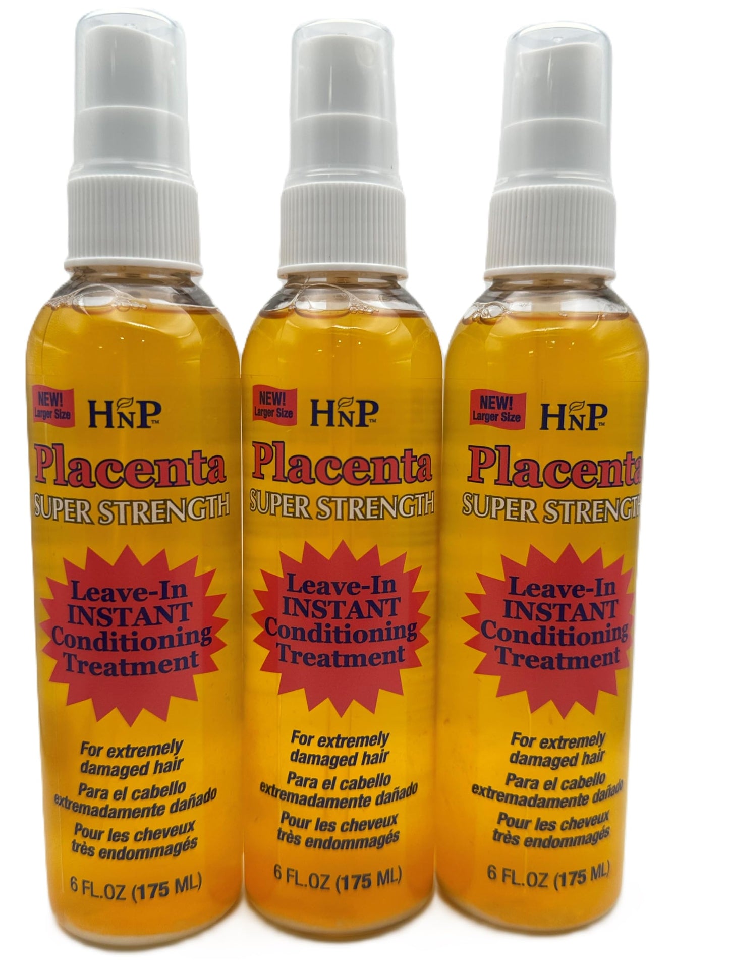 Hask Placenta Leave-In Conditioning Treatment Super Strength 5 Ounce (145ml) (3 Pack)