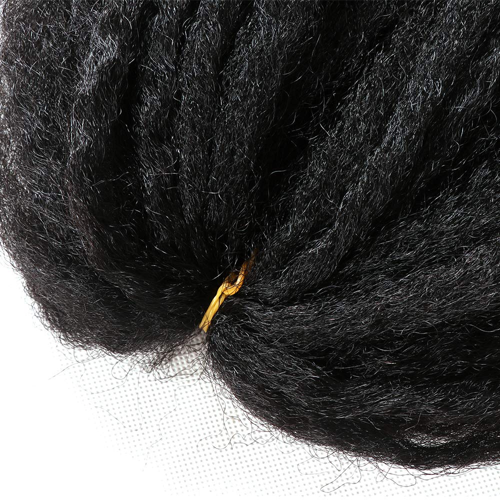 Outernice 18 Inch Marley Twist Hair For Twists Cuabn Twist Hair Marley Braiding Hair 6 Packs Afro Kinky Curly Crochet Hair Marley Hair For Faux Locs Crochet Hair,18 Inch (Pack of 6)