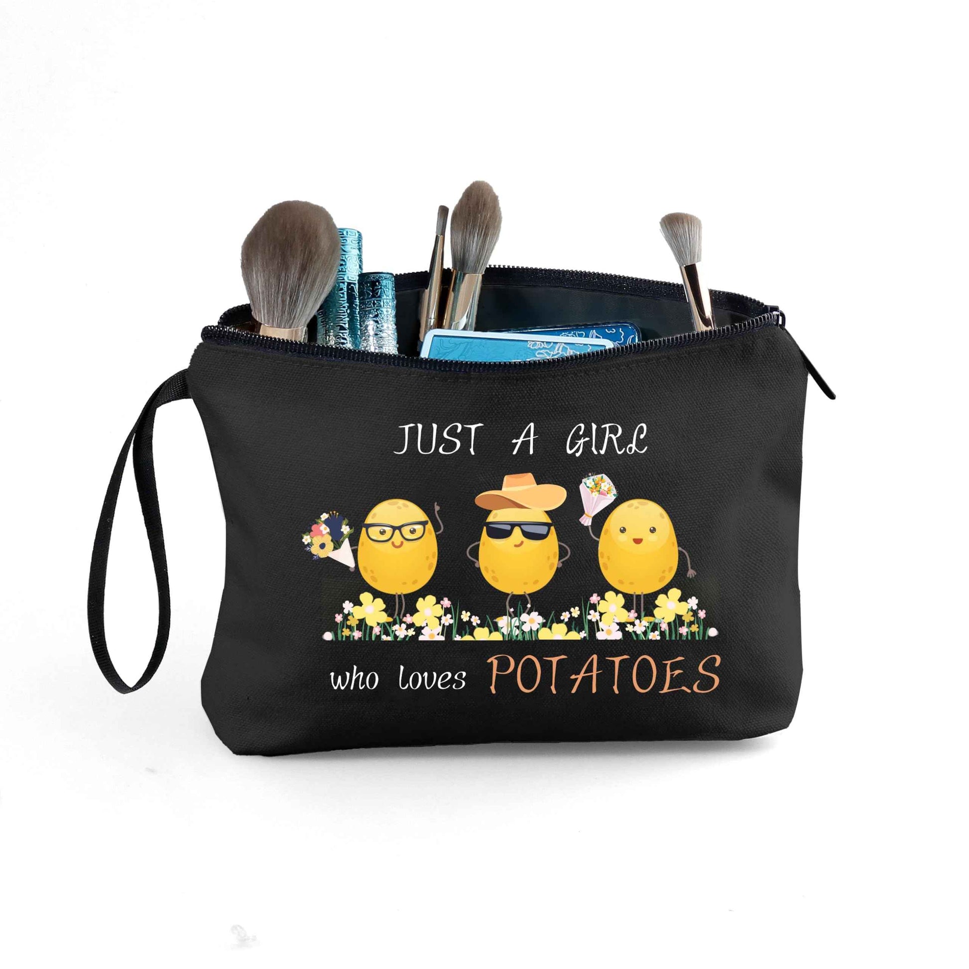 Potato Gifts,Teenage Girl Gifts,Cute Potato,Best Friend Birthday Gifts,Just A Girl Who Loves Potatoes,Presents for Teen Girls,Small Cosmetic Bag for Purse,Funny Gifts