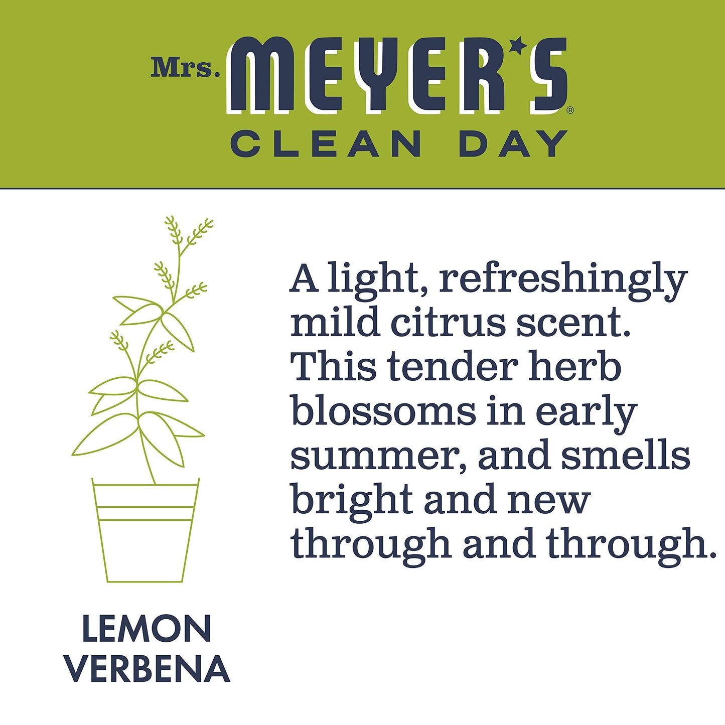 Mrs. Meyer's Liquid Hand Soap Lemon Verbena, 12.5 Fl Oz (Pack of 6)