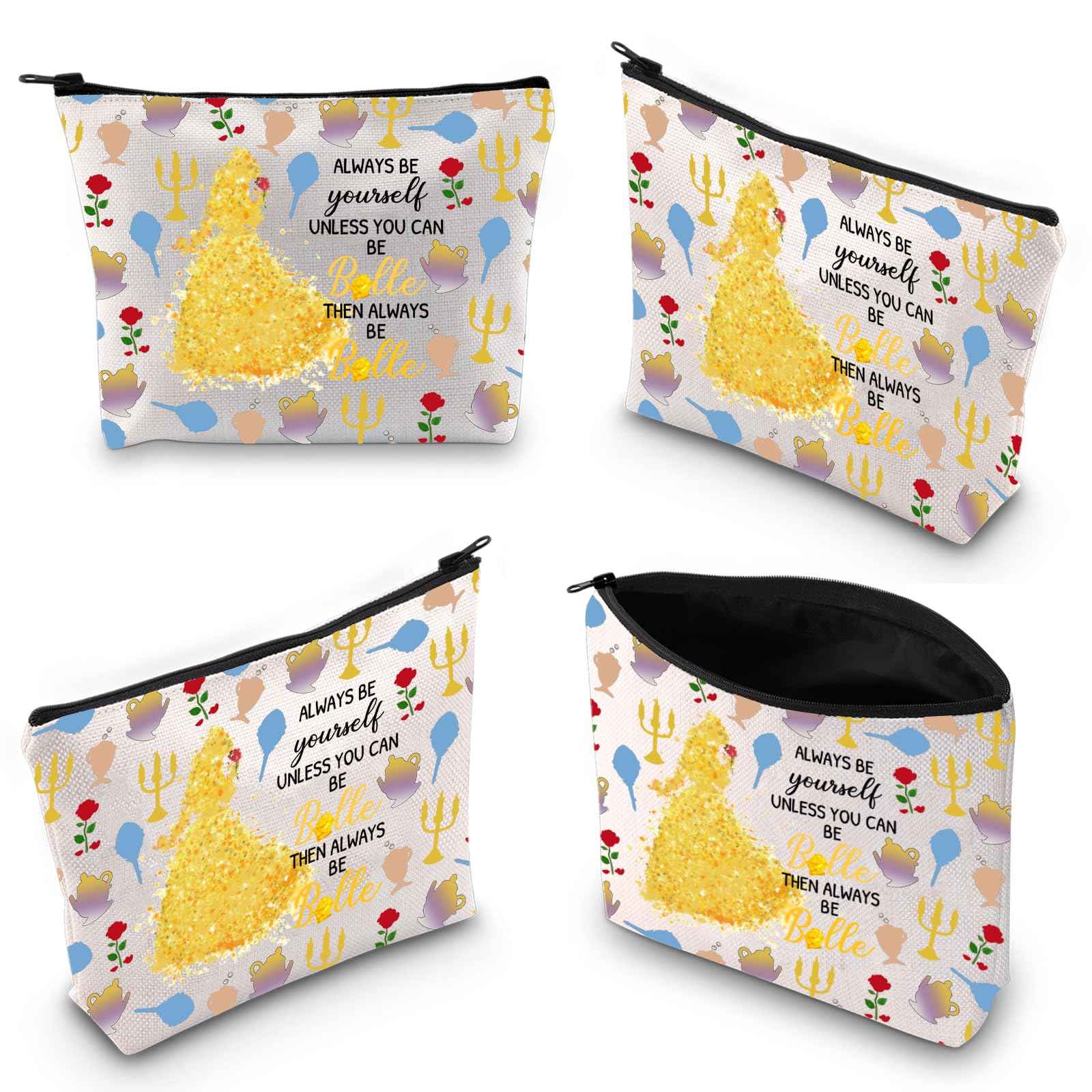XYANFA Movie Makeup Bag Movie Fans Gift Princess Birthday Gift Fairy Tales Cosmetic Bag