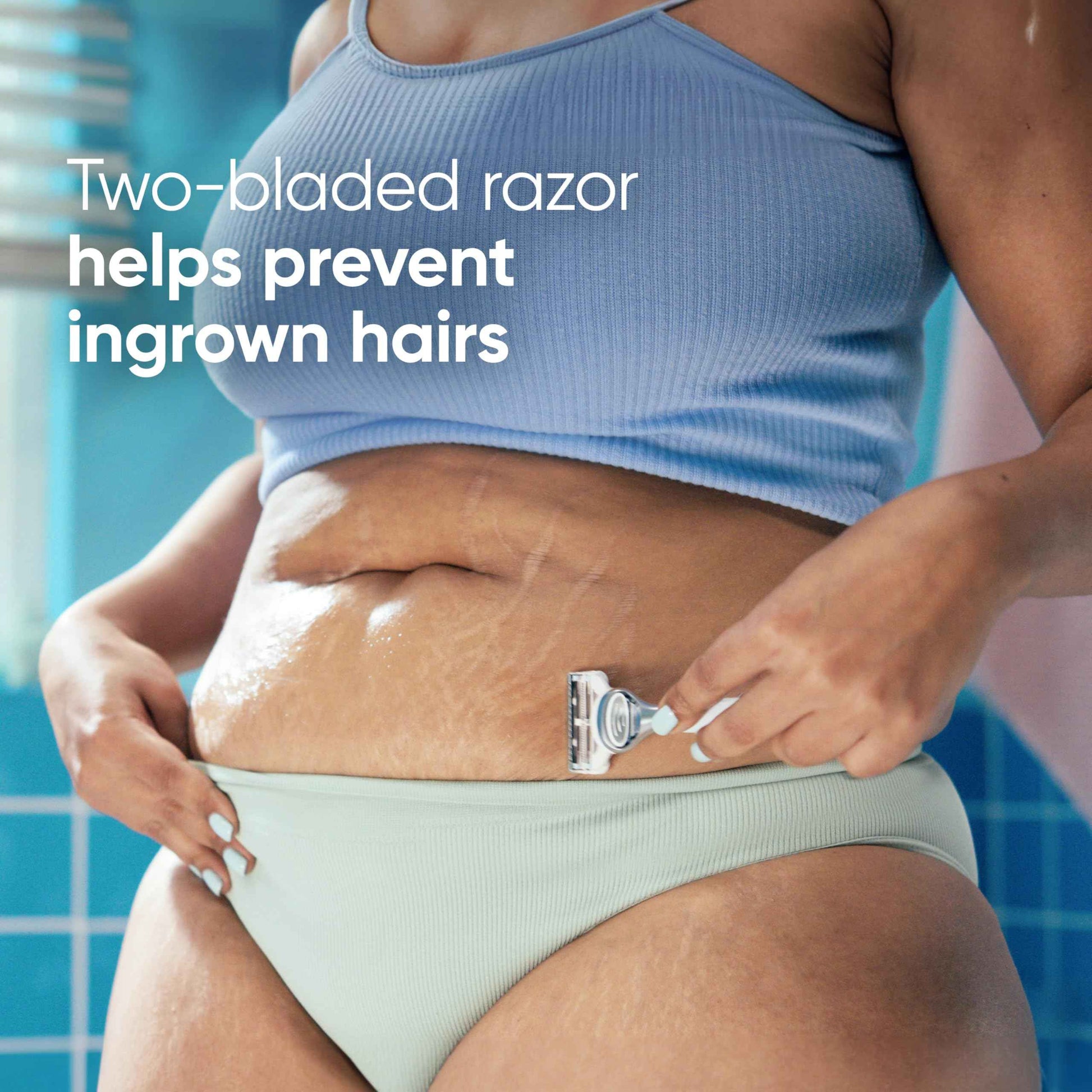 Gillette Venus for Pubic Hair and Skin Shaving Set, Women’s Razor, 1 Handle + 2 Blade Refills + 2-in-1 Cleanser, Holiday Gifts for Women