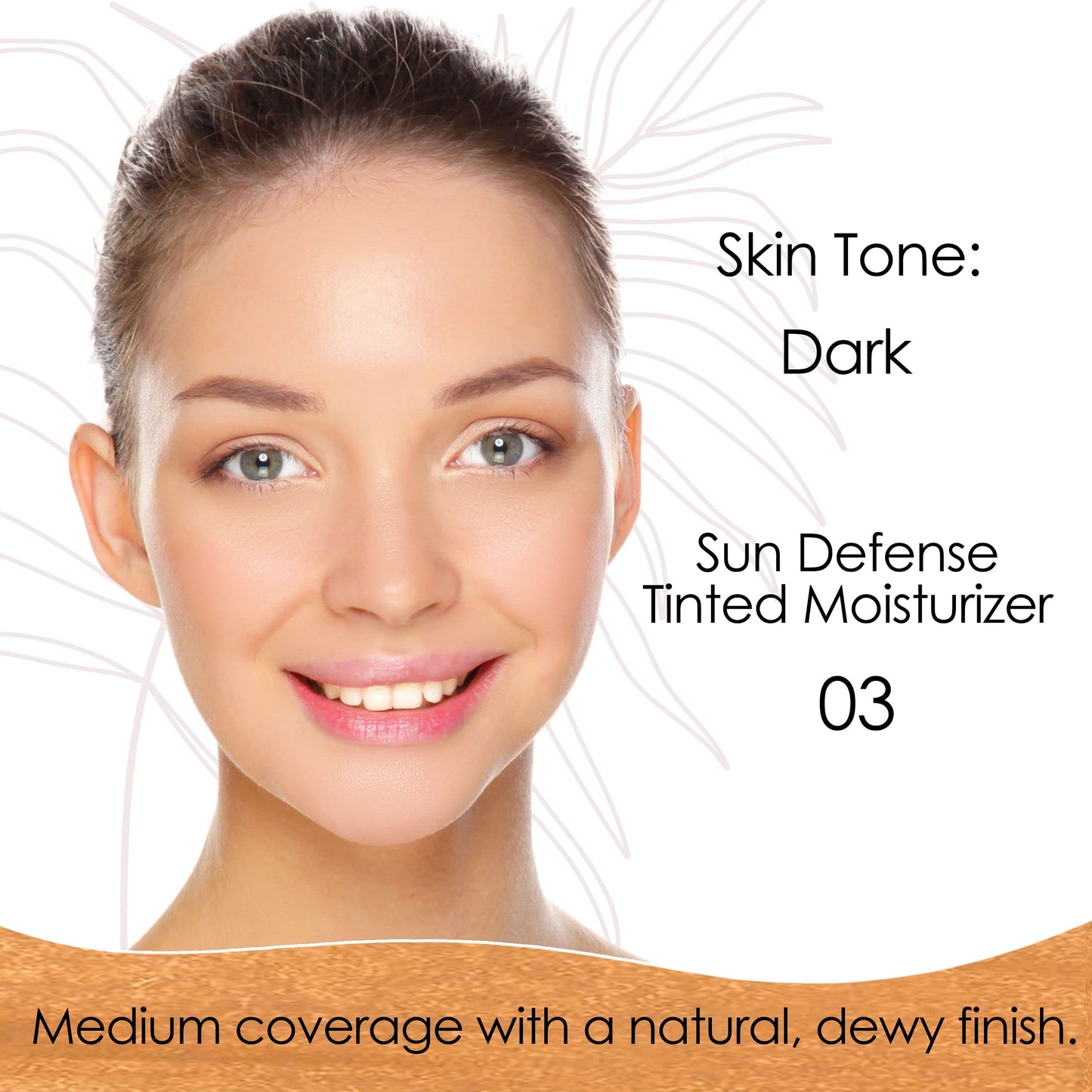 Bodyography Sun Defense Tinted Moisturizer - Nourishes and Defends Skin (Dark)