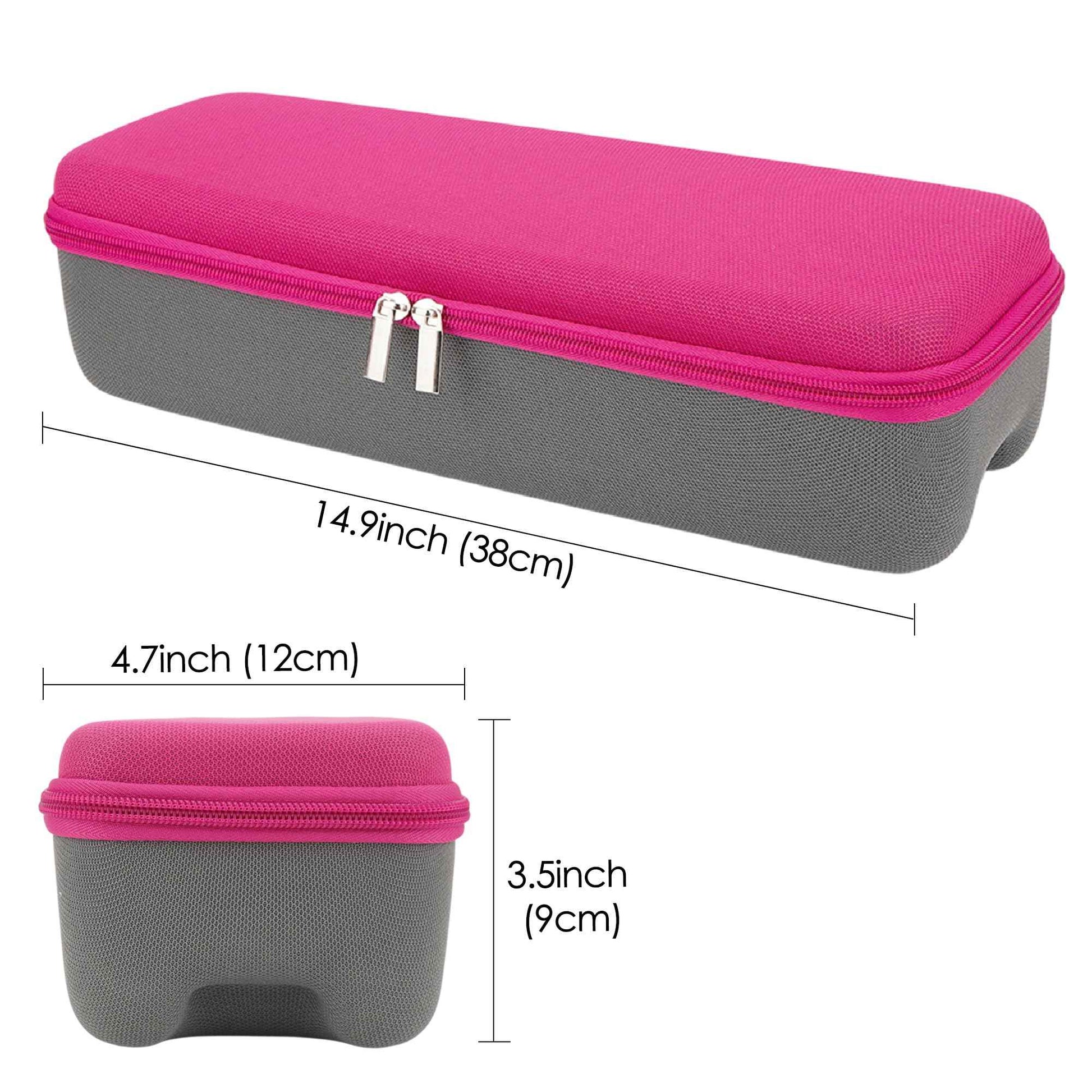 TOCCOOL Portable Hot Air Brush Travel Case - Durable EVA Hard Shell Bag Compatible with Revlon One-Step Hair Dryer/Volumizer/Styler, Fit Hair Tool Storage (Rose Red)